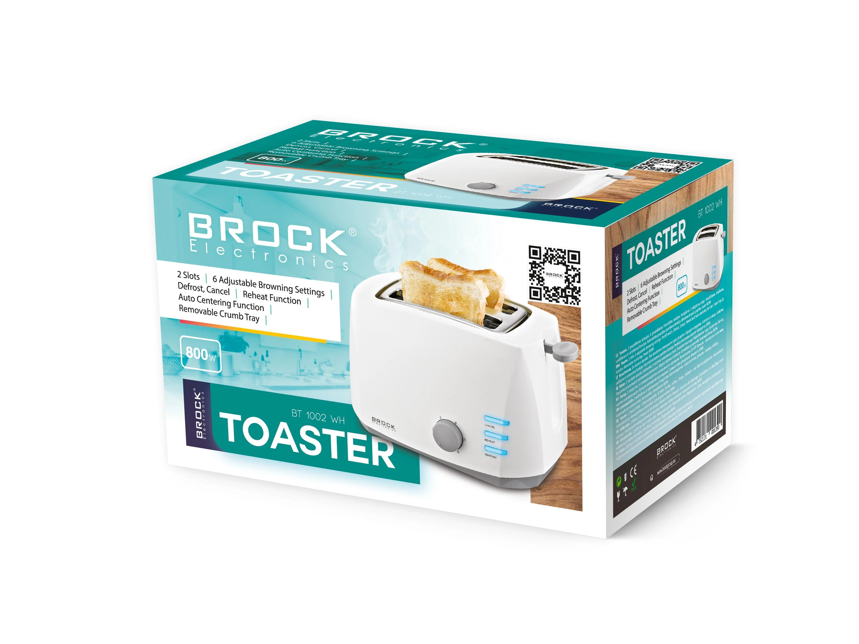 SKRUDINTUVAS BROCK BT1002WH 800W