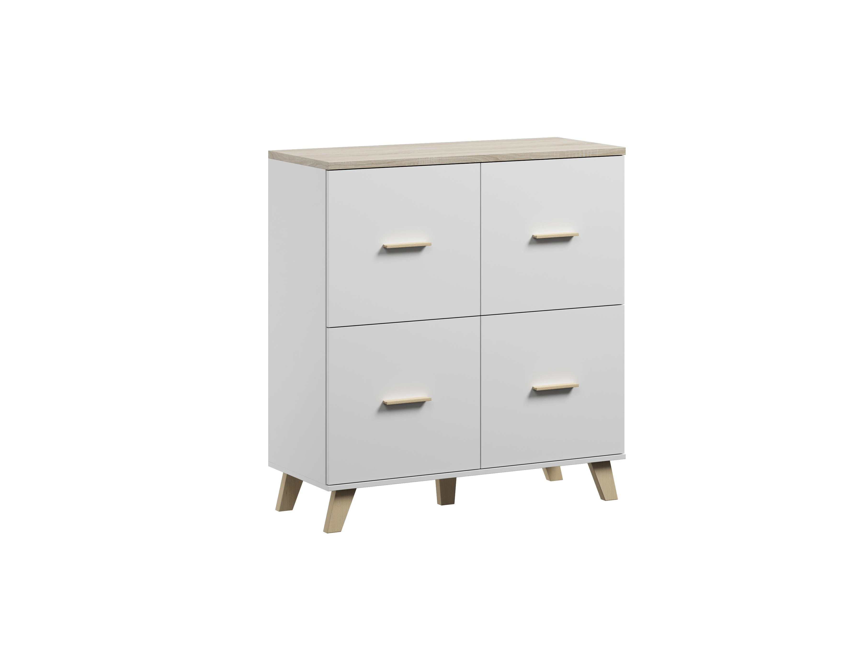 Cama Meble Svetainės Baldų Komplektas - Cama ROCO 2 Juodas/Baltas