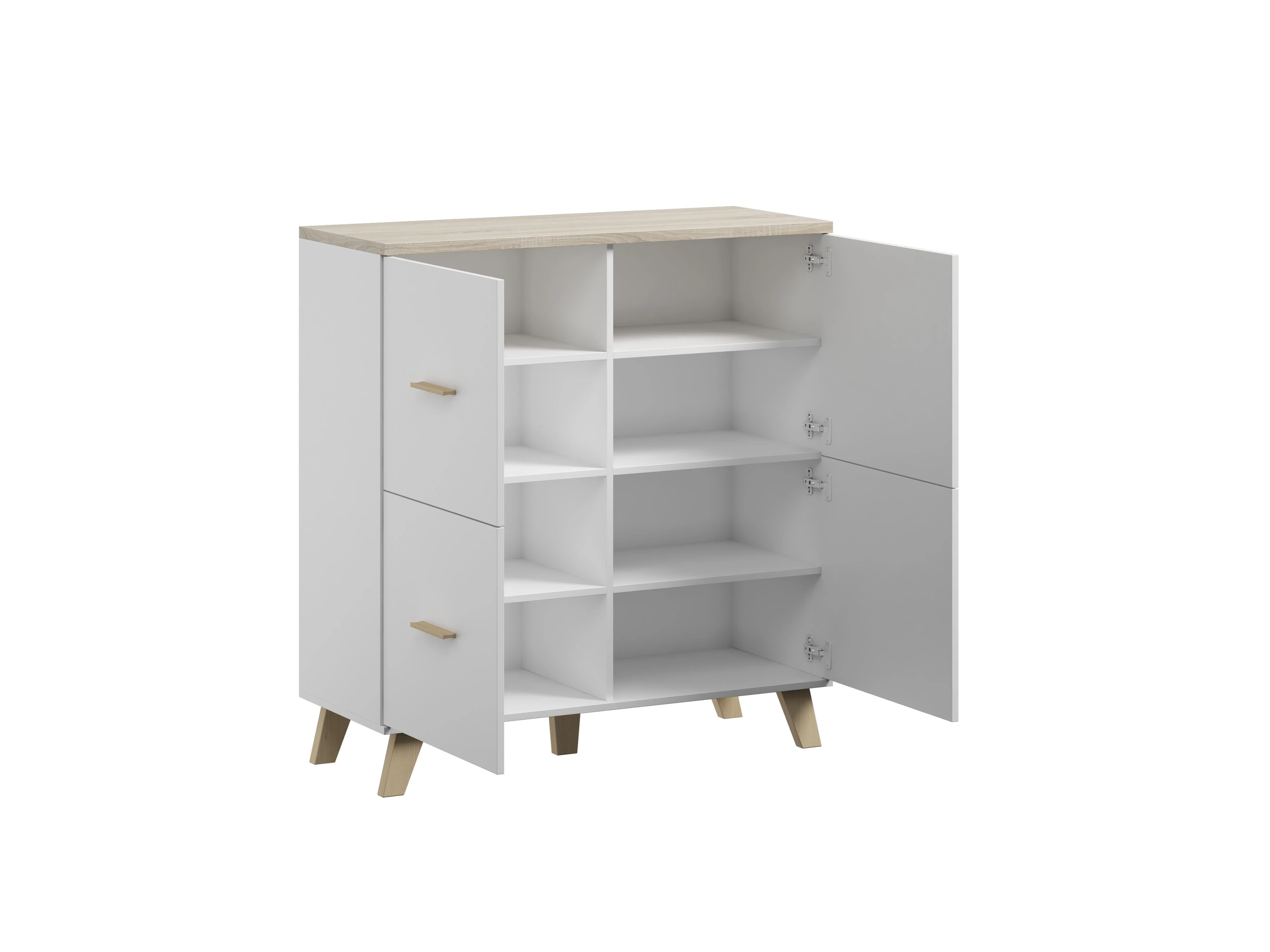 Cama Meble Svetainės Baldų Komplektas - Cama ROCO 2 Juodas/Baltas