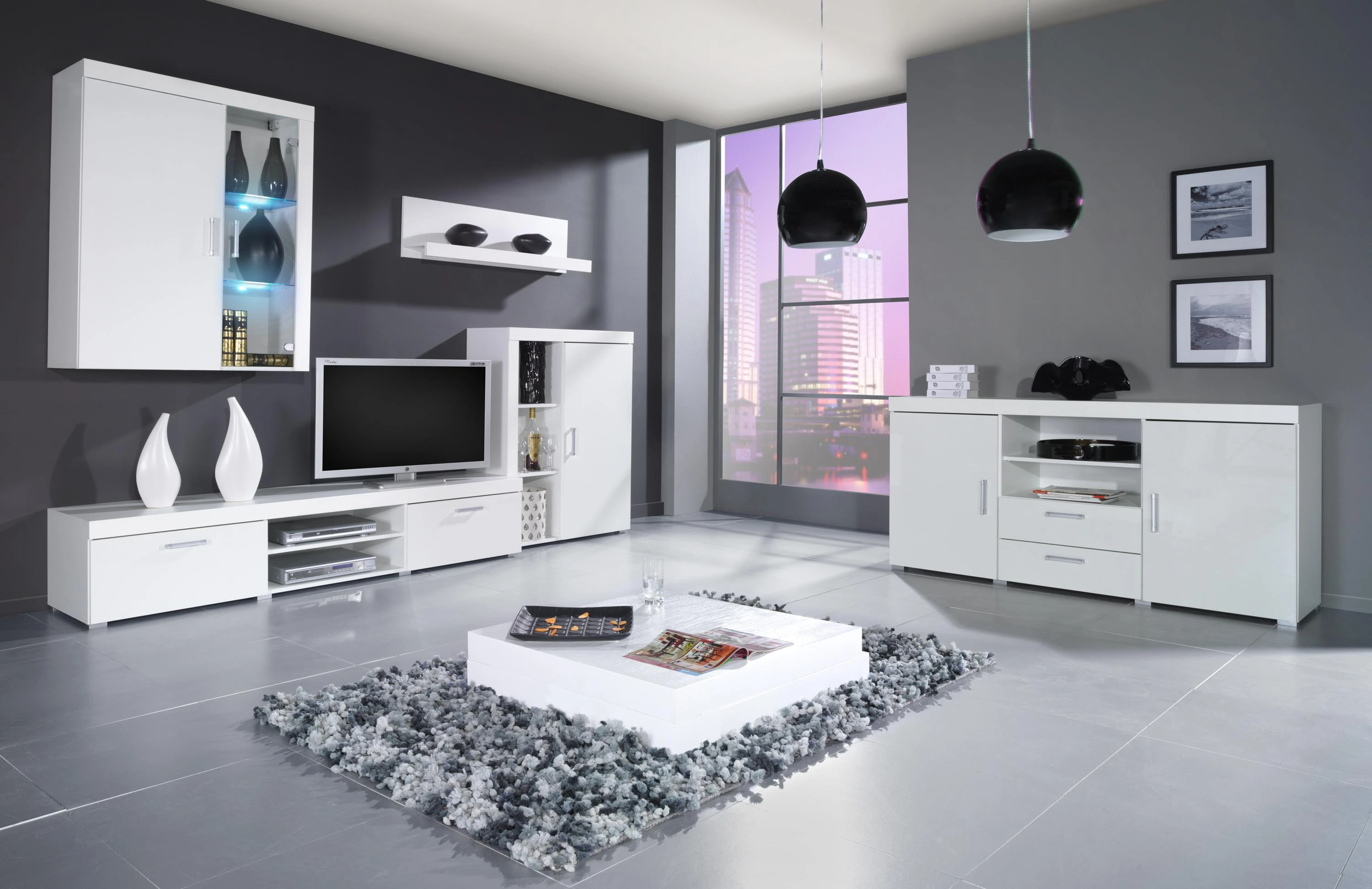 Cama Meble Svetainės Sekcija - Cama Samba Balta