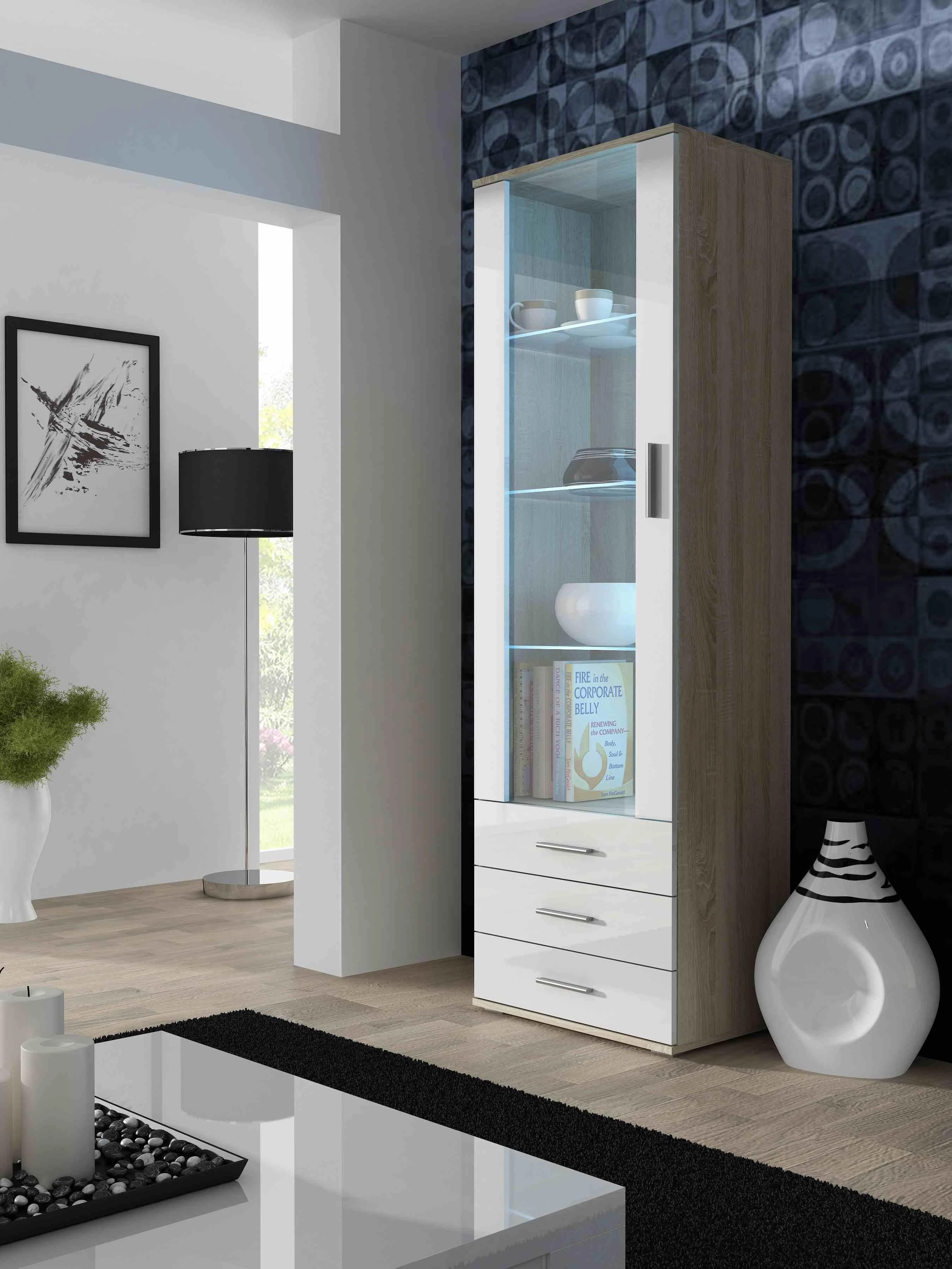 Cama Meble Svetainės sekcija - Cama SOHOWITS1 DS/BI ąžuolas/baltas blizgesys