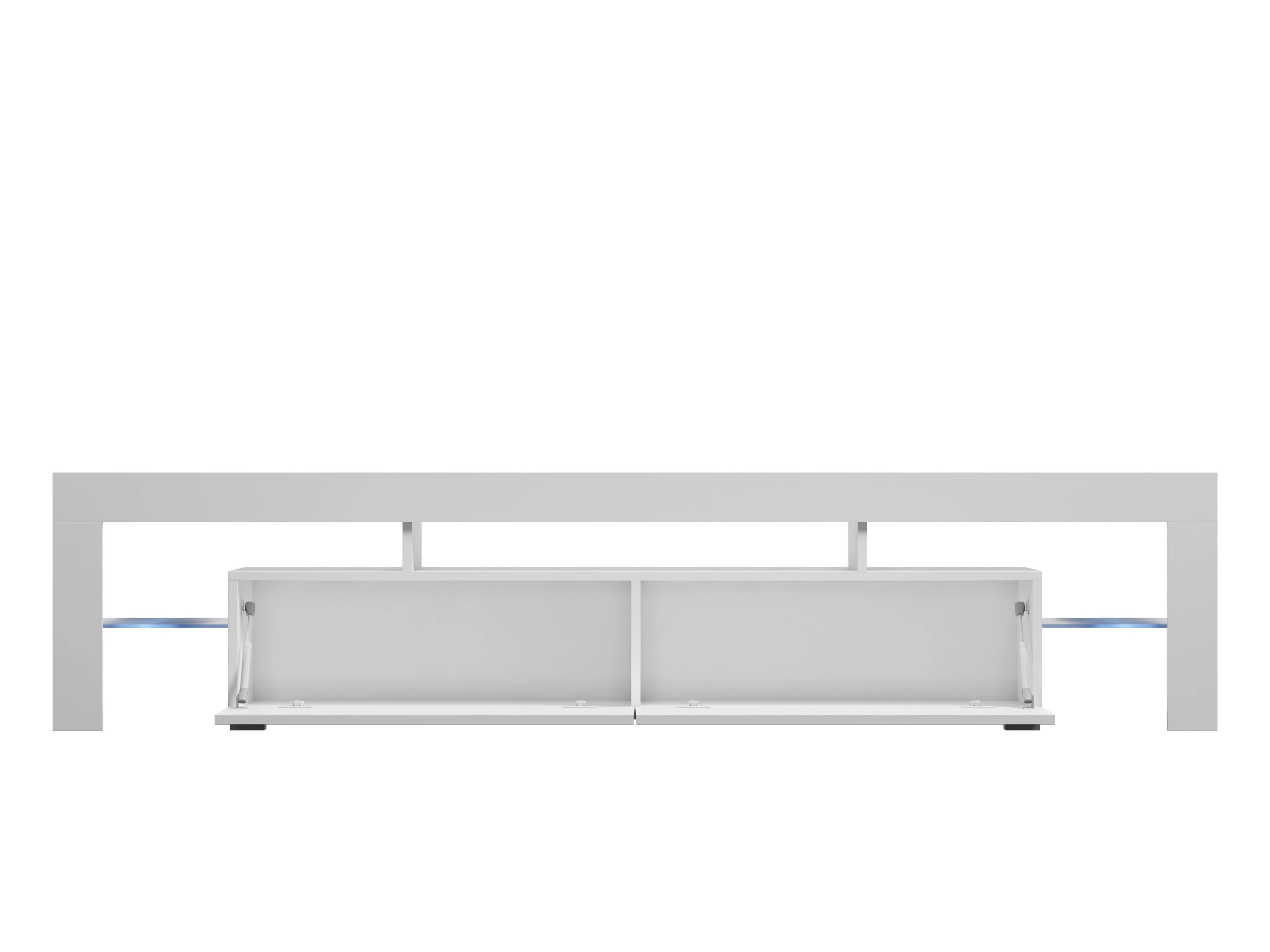 Cama Meble Televizoriaus Stovas - Cama Toro 200 Pilkas/Baltas Blizgus