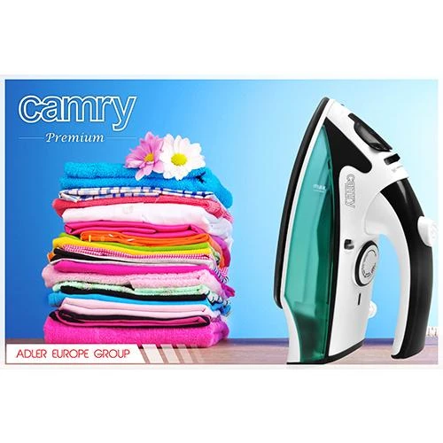 Camry | CR 5024 | Steam Travel iron | 840 W | Vanduo tank capacity 40 ml | Baltas/žalias/juodas