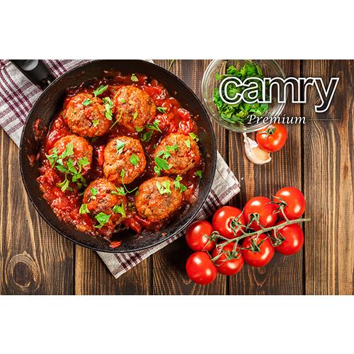 Camry | Pressure cooker | CR 6409 | 1500 W | Alluminium pot | 6 L | Number of programs 8 | Nerūdijantis plienas/Juodas
