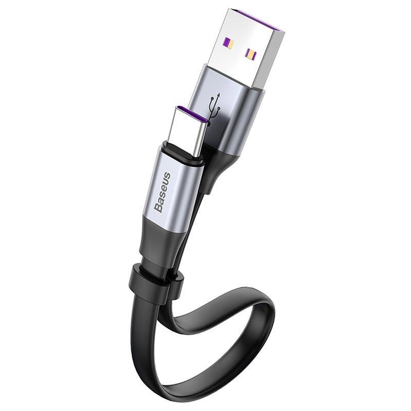 USB kabelis Baseus (CATMBJ-BG1) Type-C (40W) juodas 0.23M