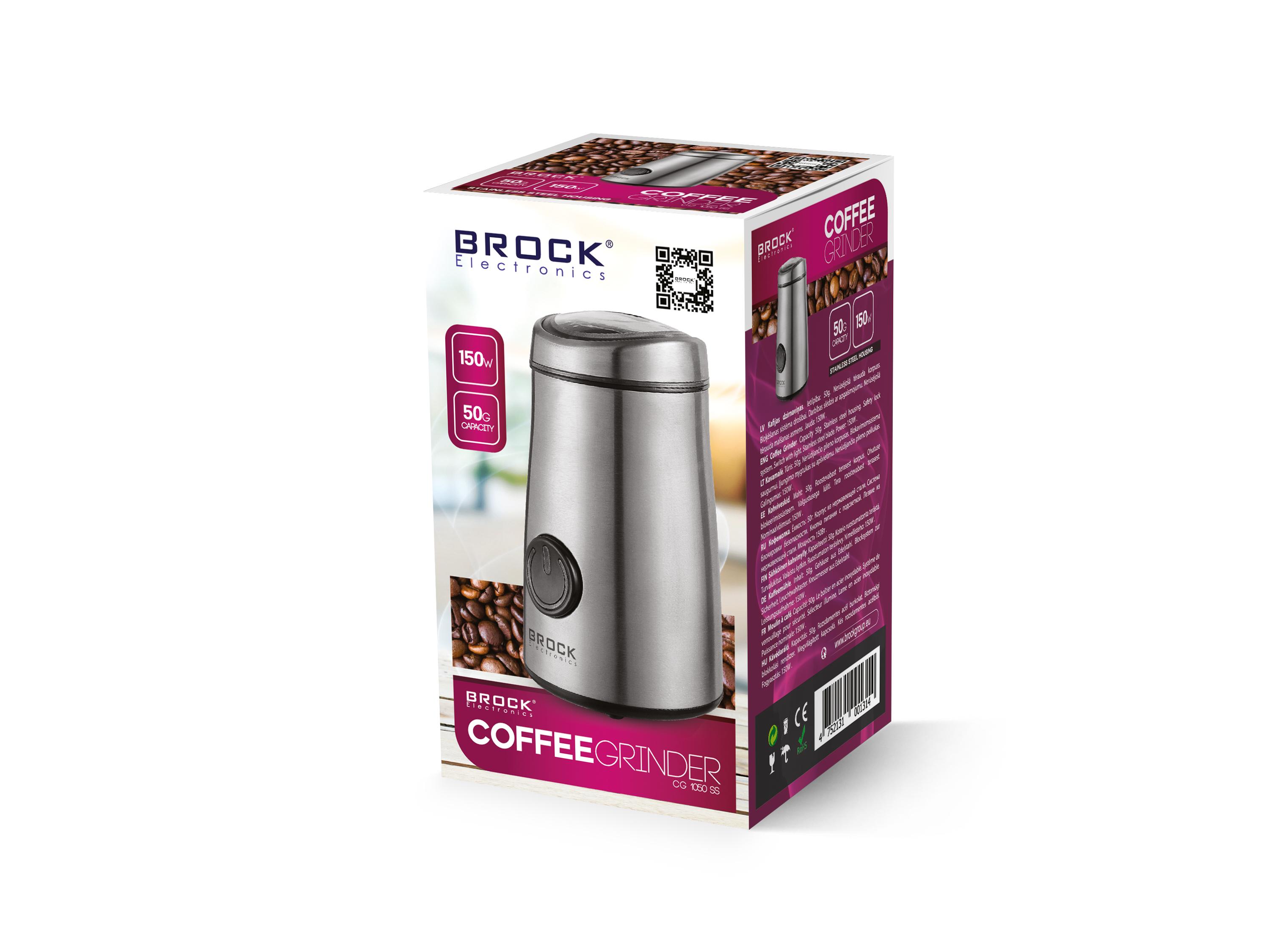Kavamalė Brock CG1050SS kavos malūnėlis