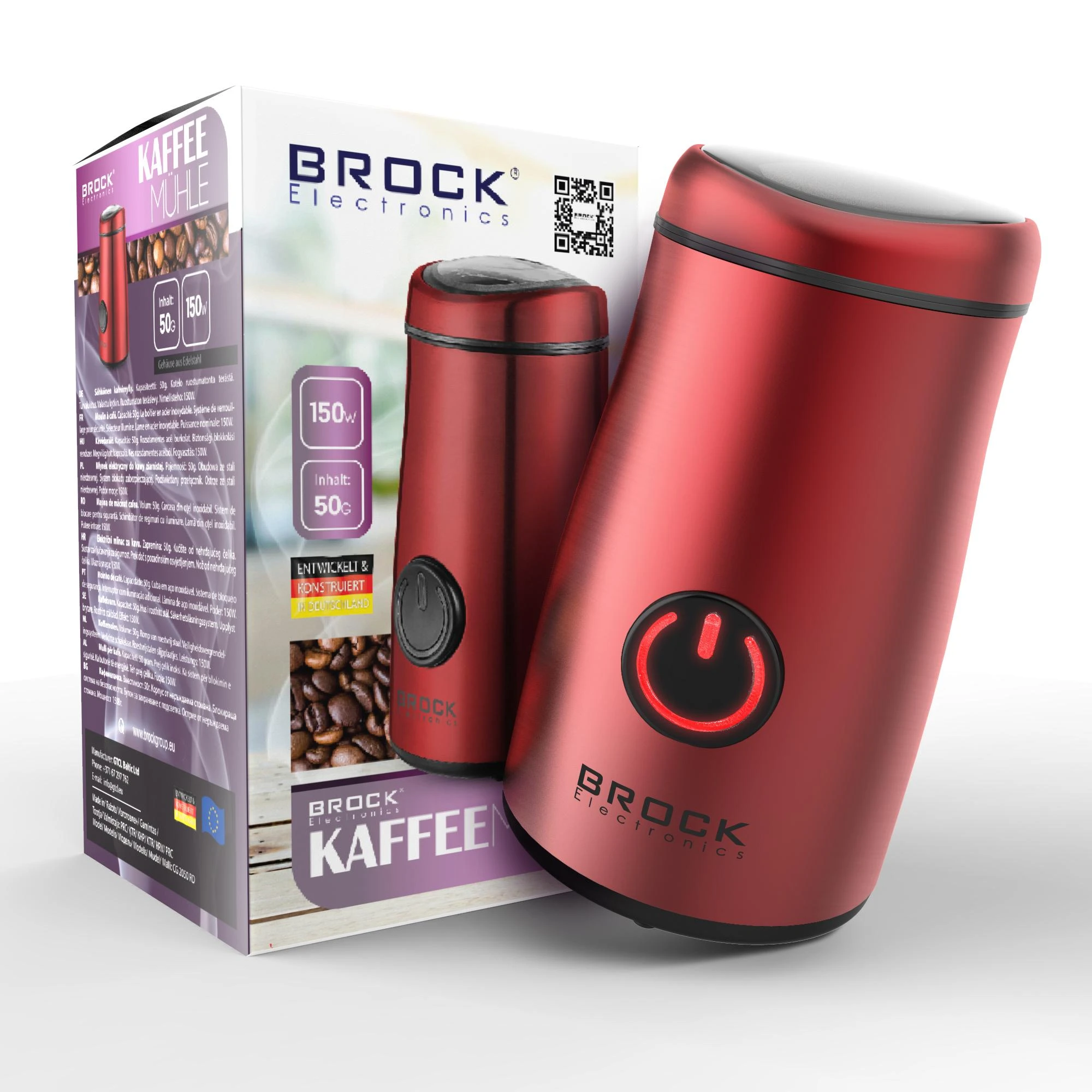Brock kavamalė 150W 2050RD