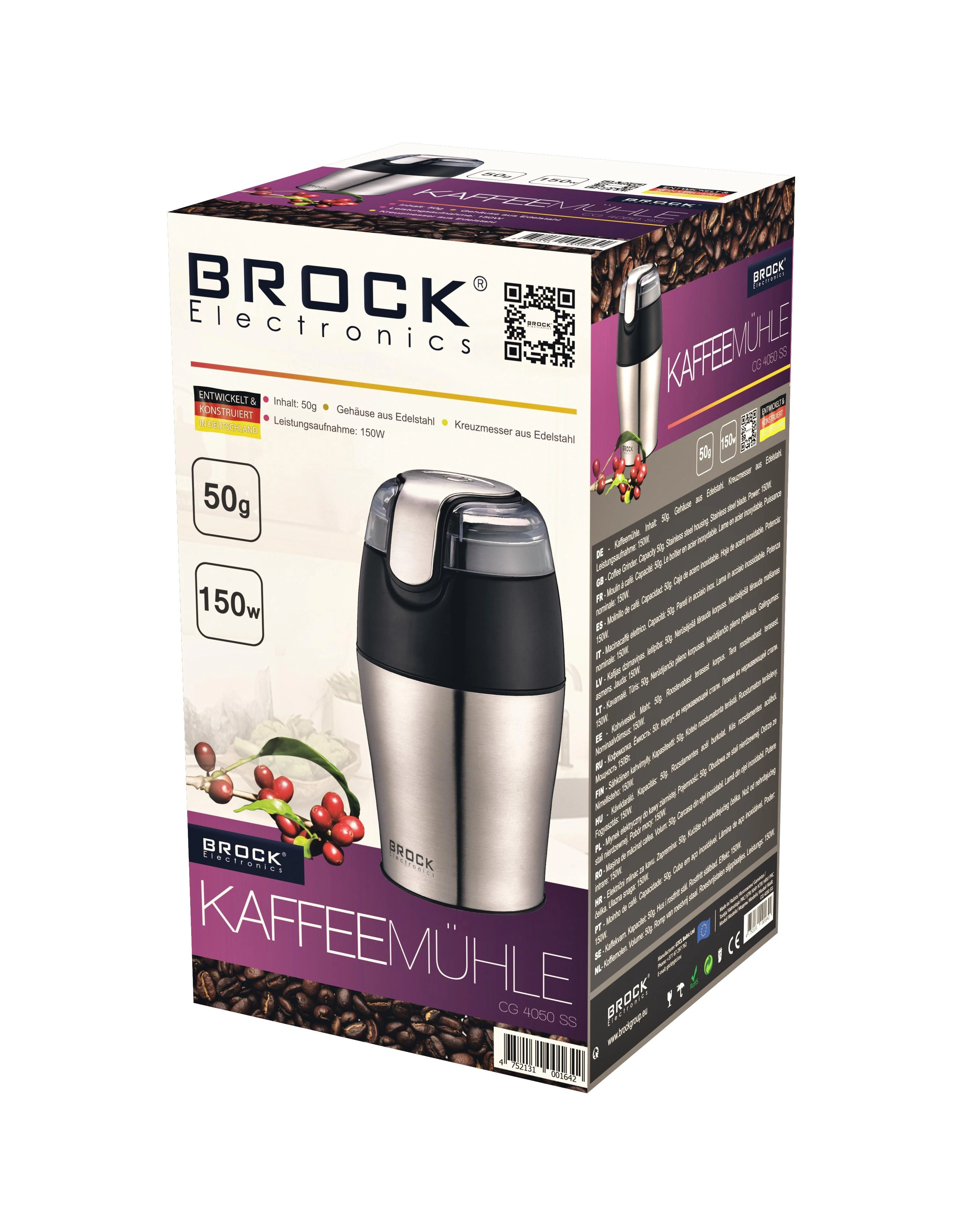 CG 4050 SS Kavamalė BROCK CG 4050 SS, 150W