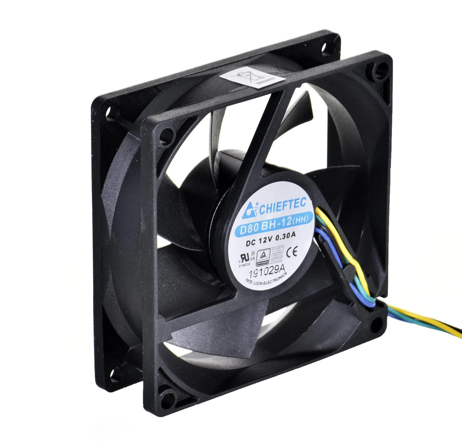 CHIEFTEC 80x80x25mm rutulinis guolis PWM FAN