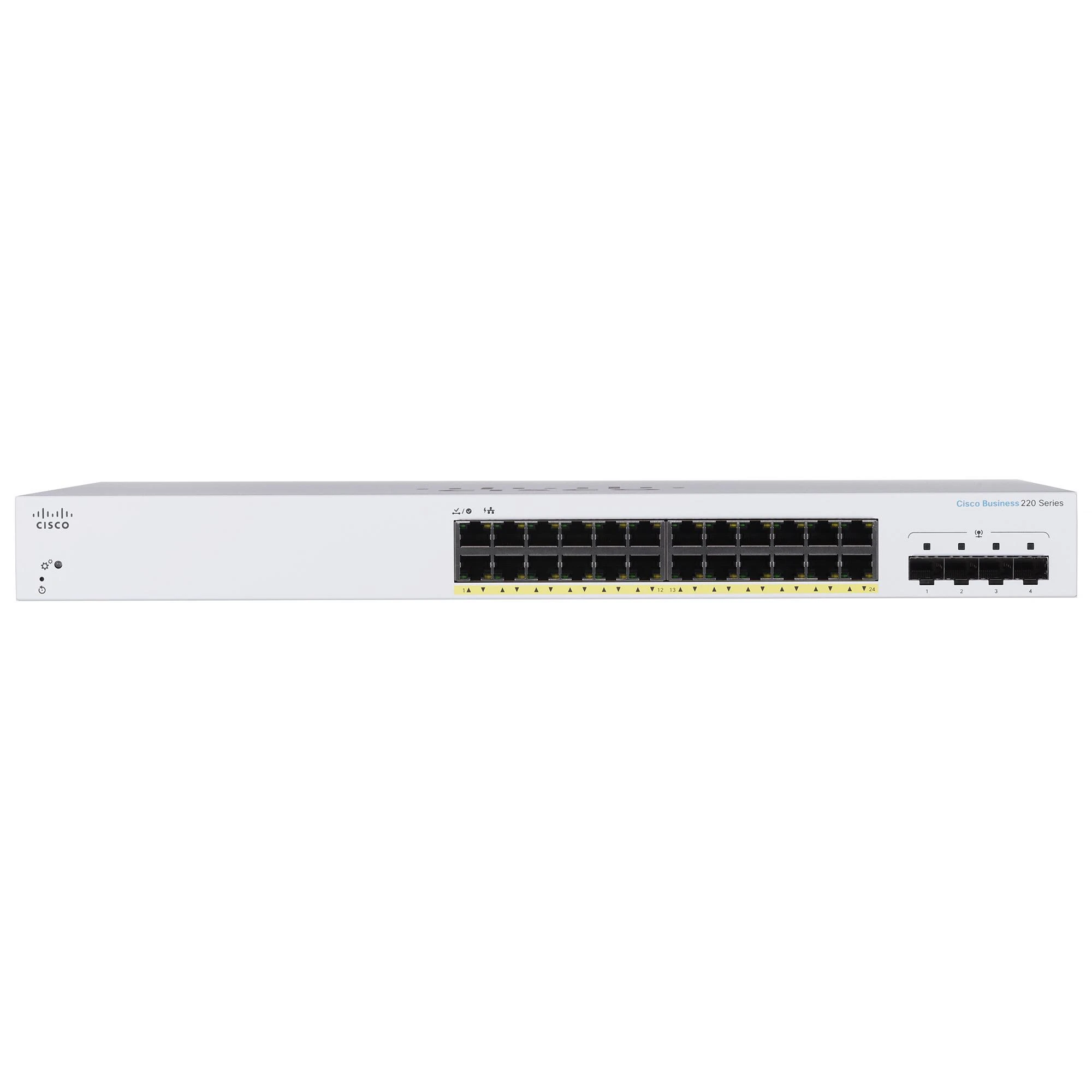 Šakotuvas Cisco CBS220 SMART 24-PORT GE POE - 4X1G SFP