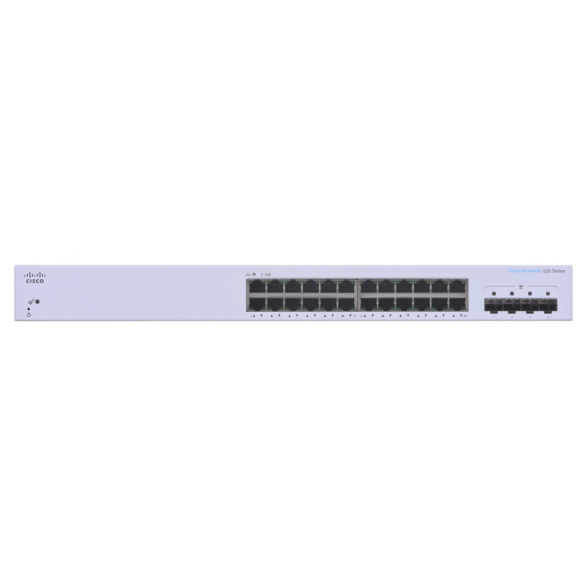 Šakotuvas Cisco CBS220 SMART 24-PORT GE 4X1G - SFP