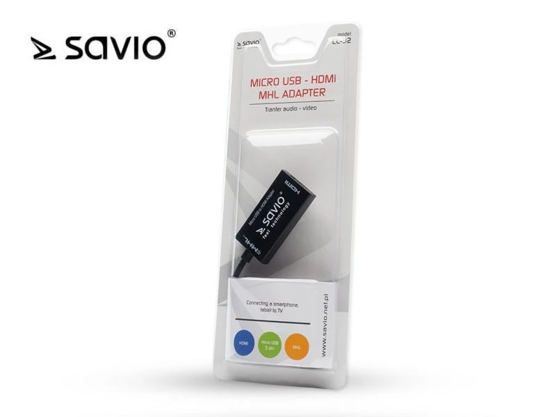 Savio CL-32 Adapteris MHL micro USB-HDMI