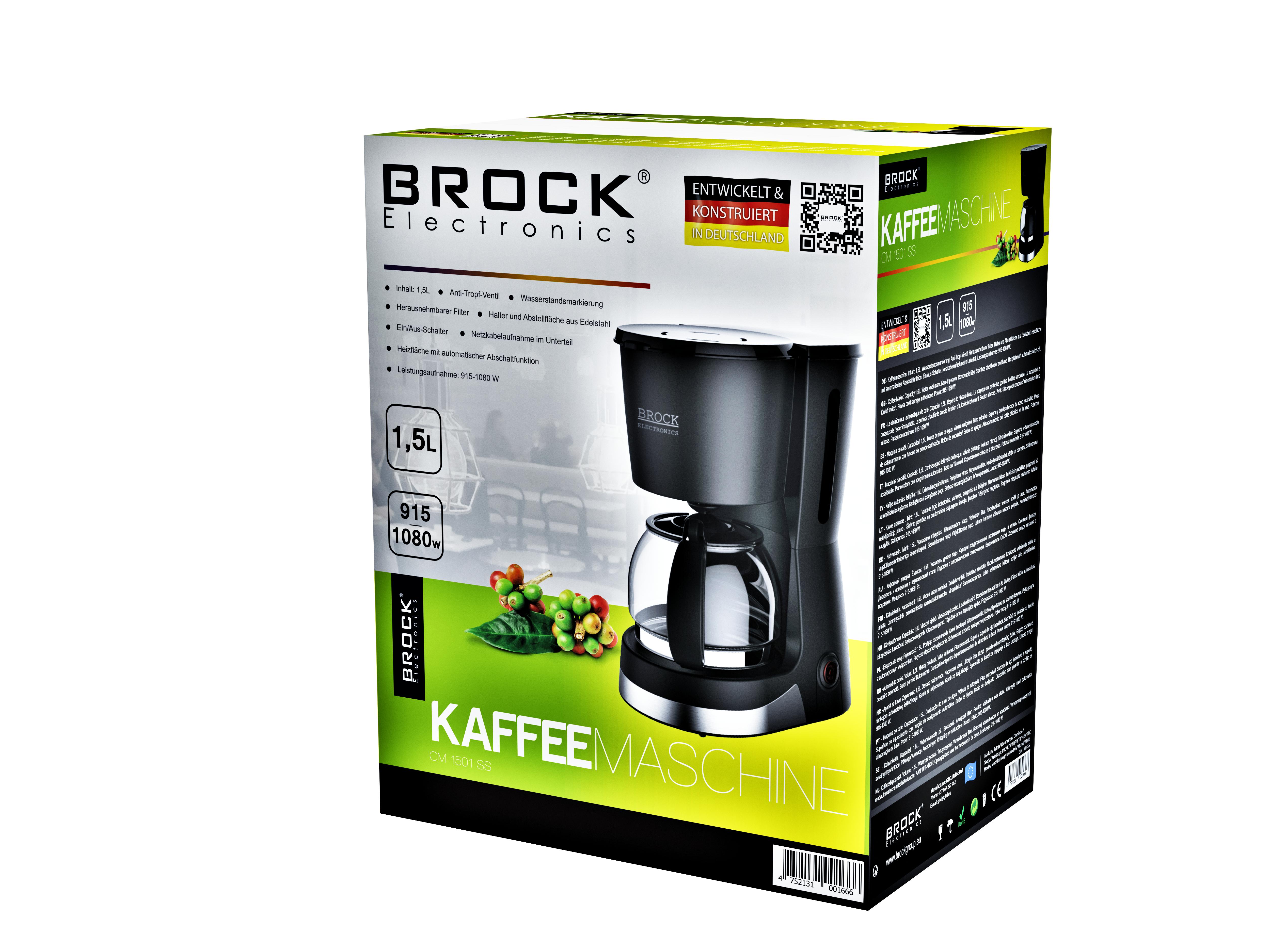 Kavos aparatas 1,5l ,Brock , 915-1080W