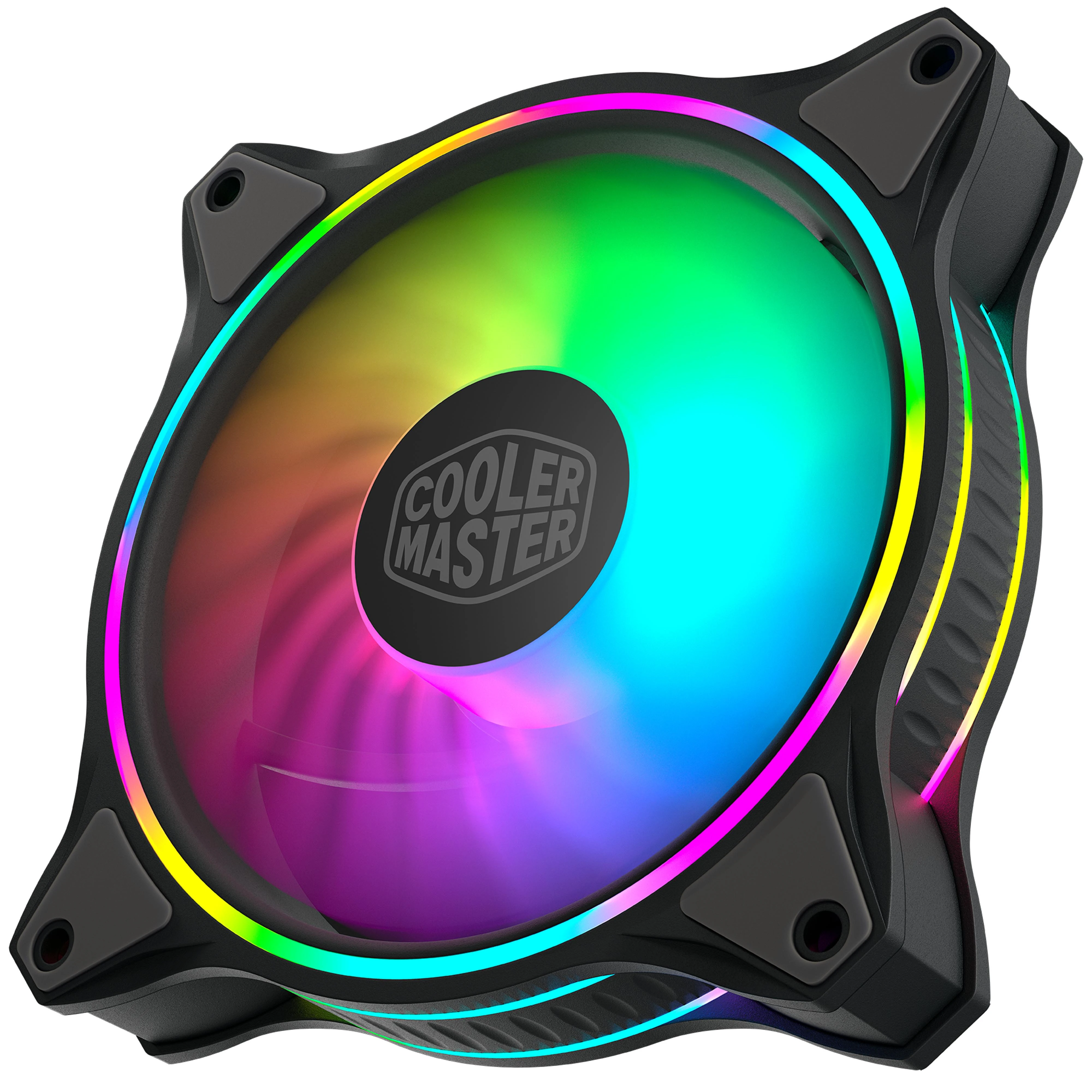 Cooler Master MasterFan MF120 Halo 3in1 Kompiuterio korpusui Ventiliatorius 12 cm Juoda, Pilka
