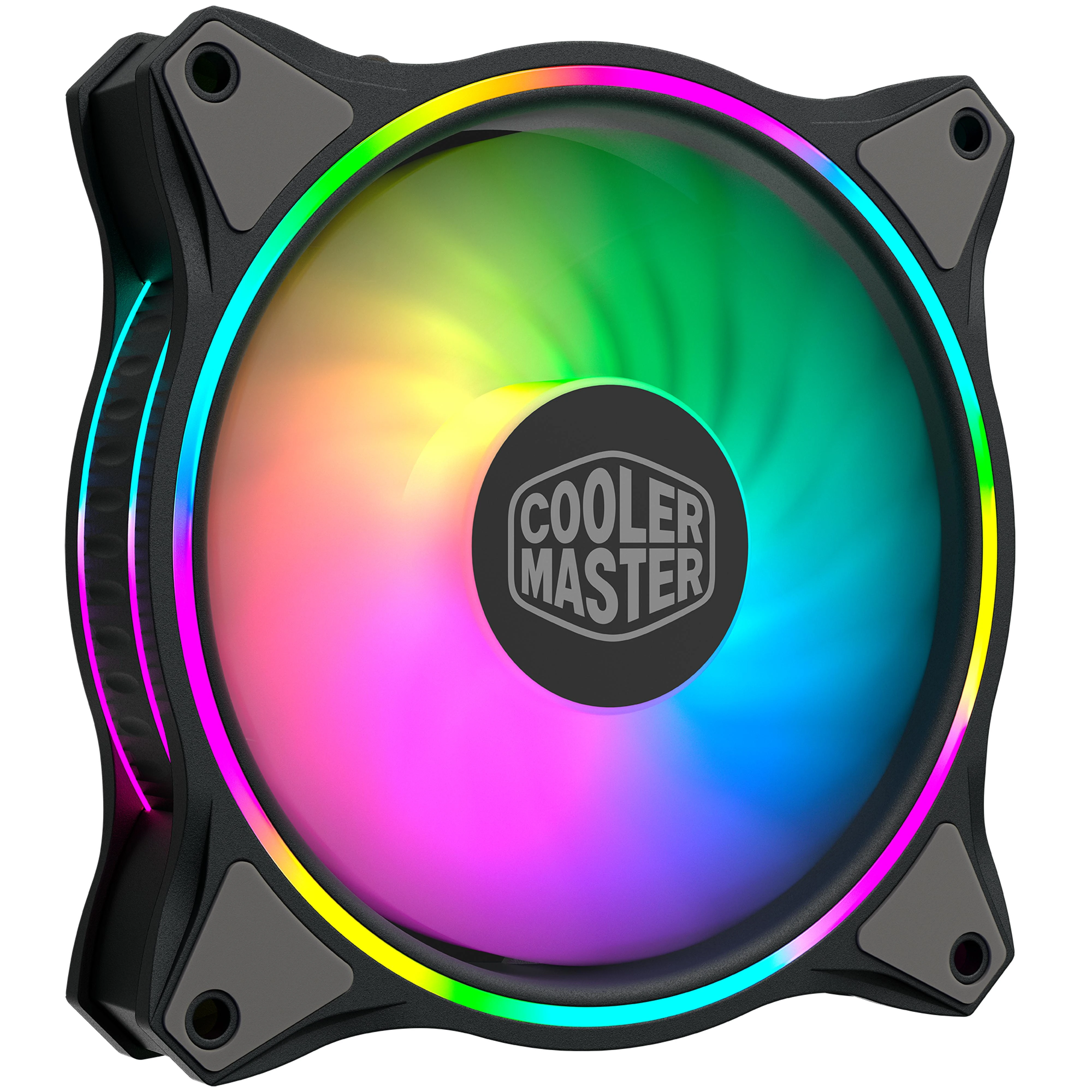 Cooler Master MasterFan MF120 Halo 3in1 Kompiuterio korpusui Ventiliatorius 12 cm Juoda, Pilka