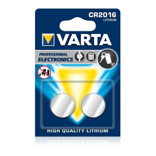 Varta CR2016 ličio baterija 3v 2 vnt