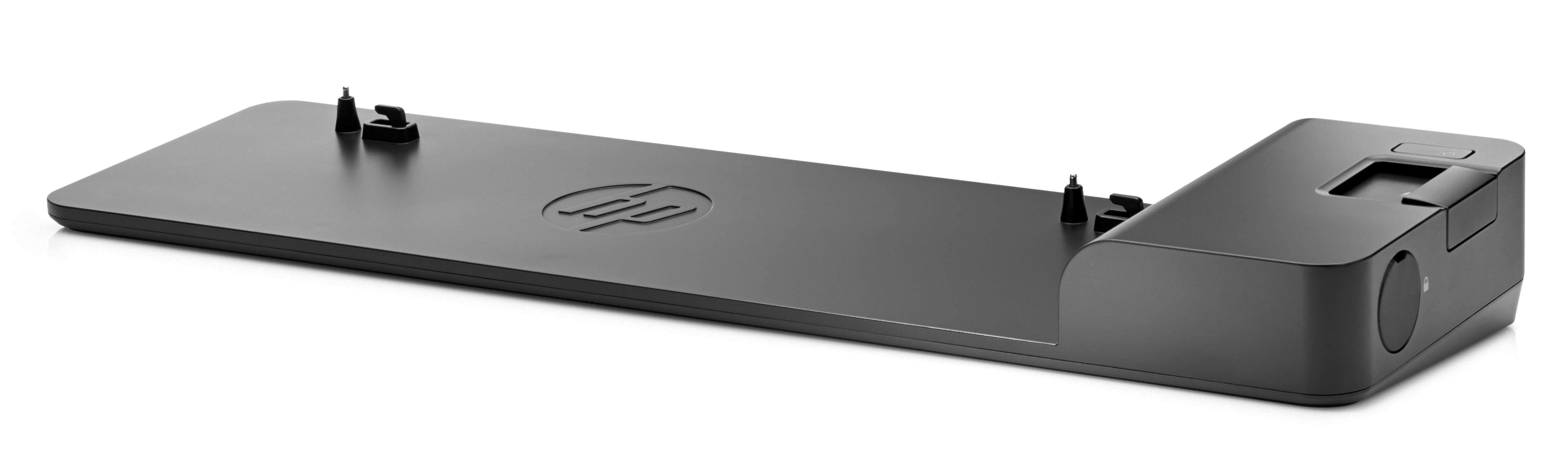 Hewlett Packard (HP) „HP UltraSlim“ prijungimo stotis 65 W – 4 x USB 3.0, 2 x DisplayPort 1.2, 1 x VGA, 1 x RJ-45, 1 x Linijinis įvestis, 1 x Linijinis išvestis