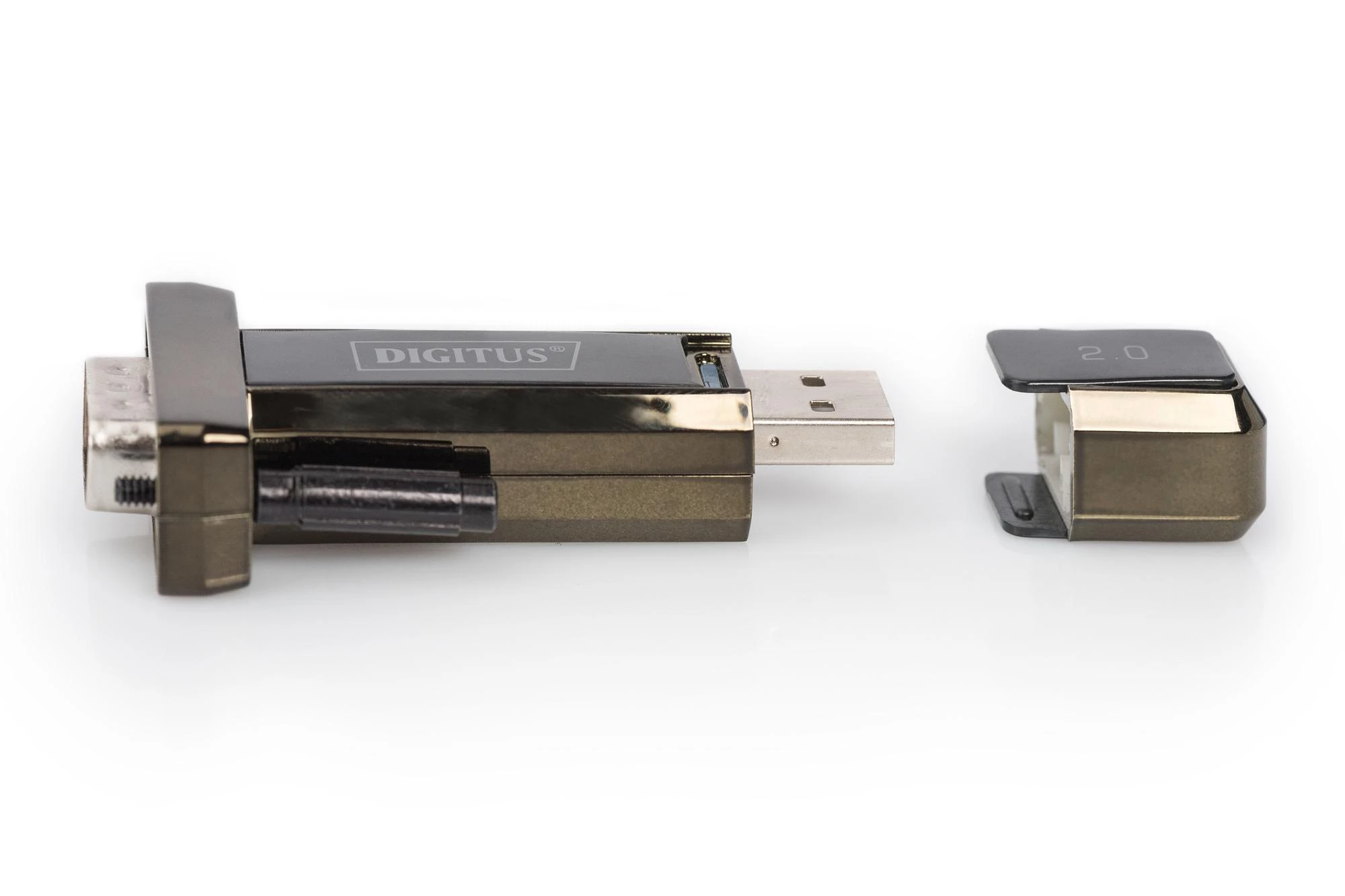 Assmann Electronic Assmann elektroninis DIGITUS 40x keitiklis USB2.0 į serijinį RS232 įsk. USB laidas 80cm juodas FTDI/FT323RL Chipset
