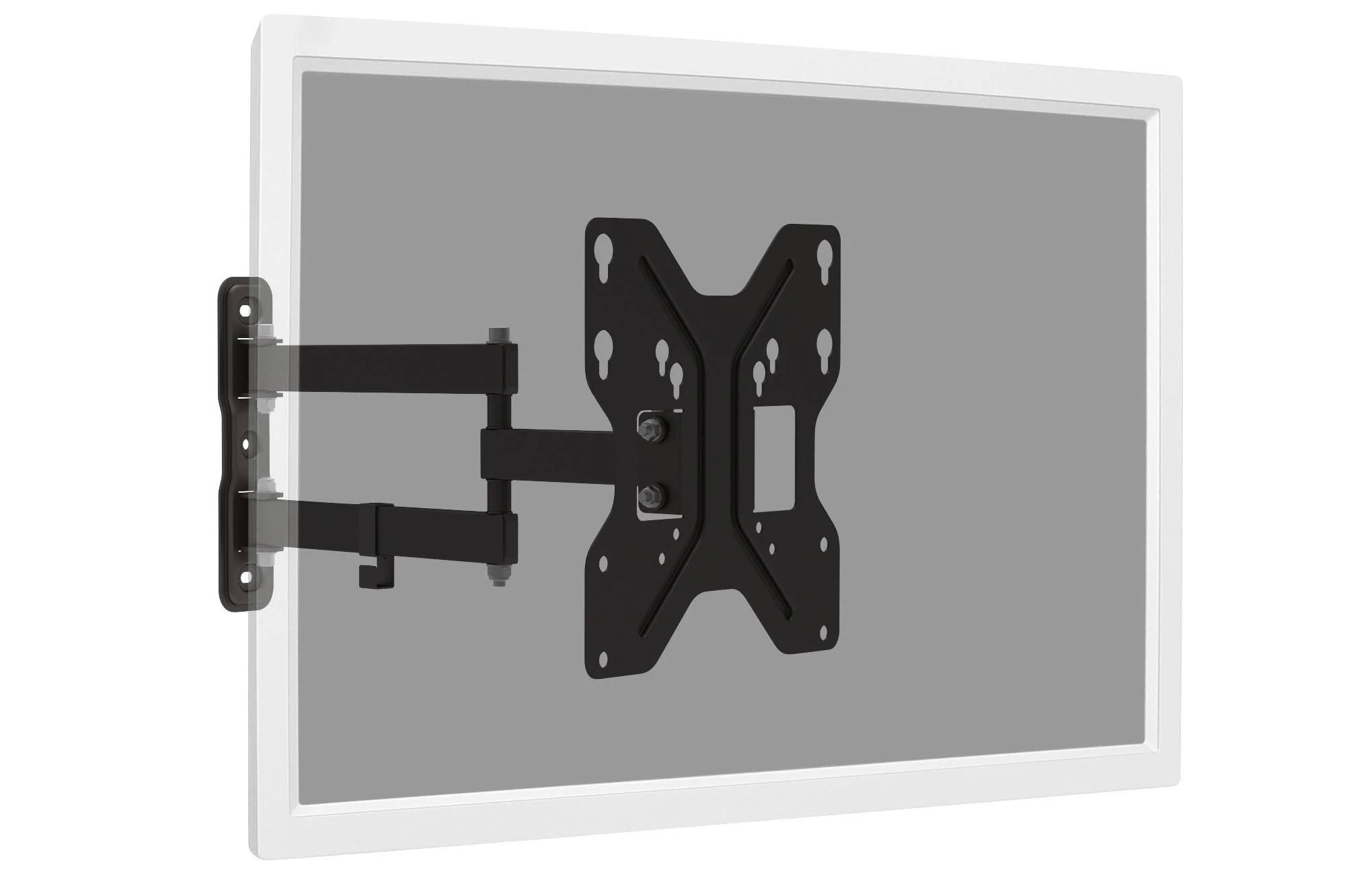Assmann Electronic DIGITUS universalus sieninis laikiklis 3D 48cm 19colių iki 107cm 42 sp. maks.30kg VESA 75x75 100x100 200x200 juodas