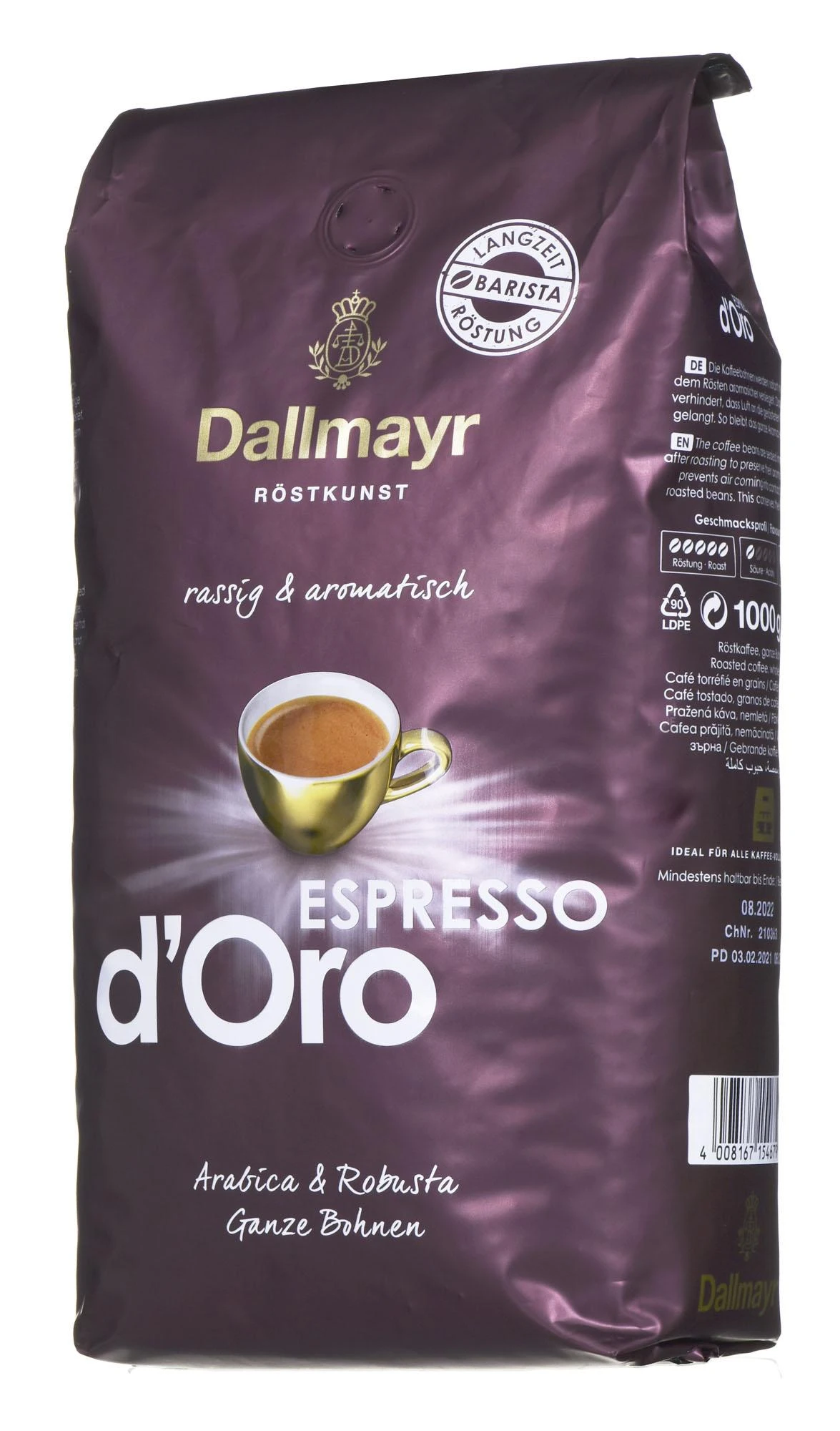 Kavos pupelės DALLMAYR Espresso d`Oro, 1kg
