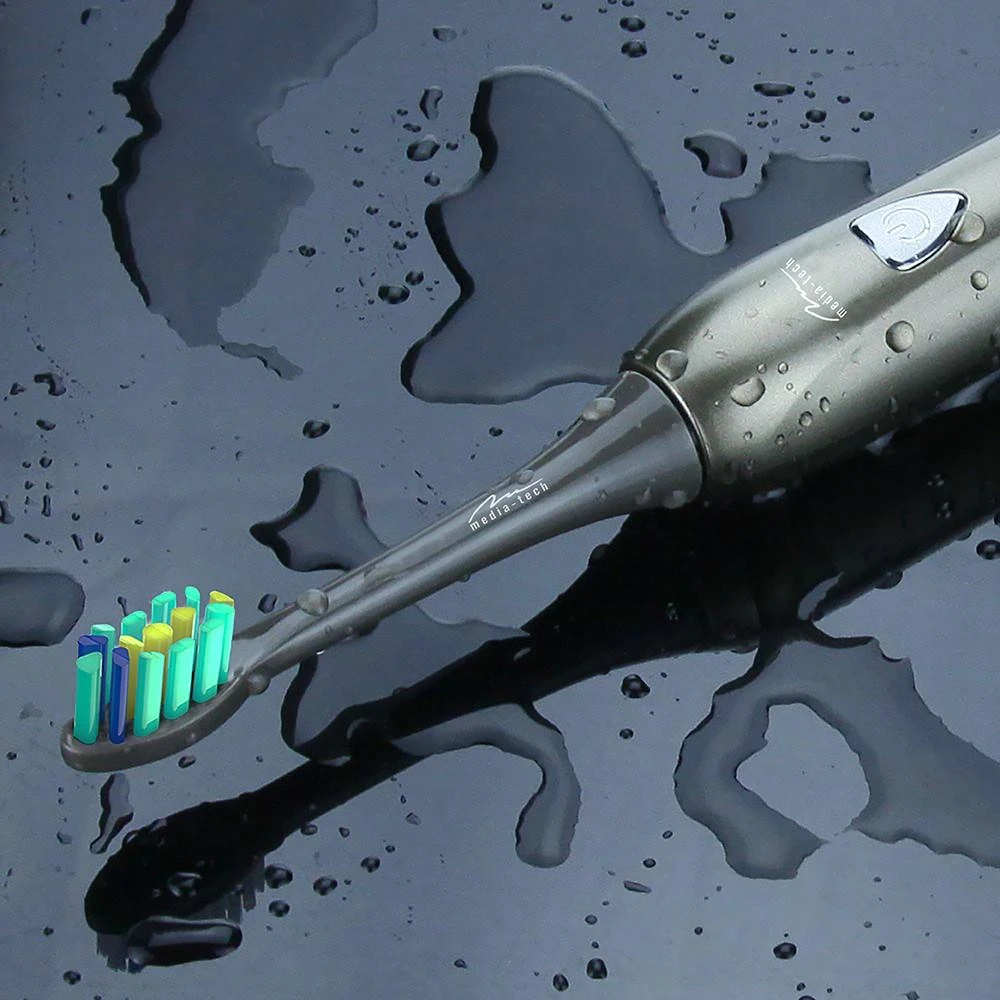 Elektrinis dantų šepetėlis su Sonic WaveClean technologija Media-Tech MT6510, su kelioninė dėtuve ir 2 antgaliais