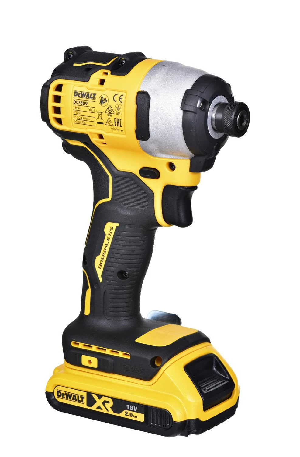 Dewalt smūginis suktuvas DCF809D2T 18V 190Nm 2x2.0Ah