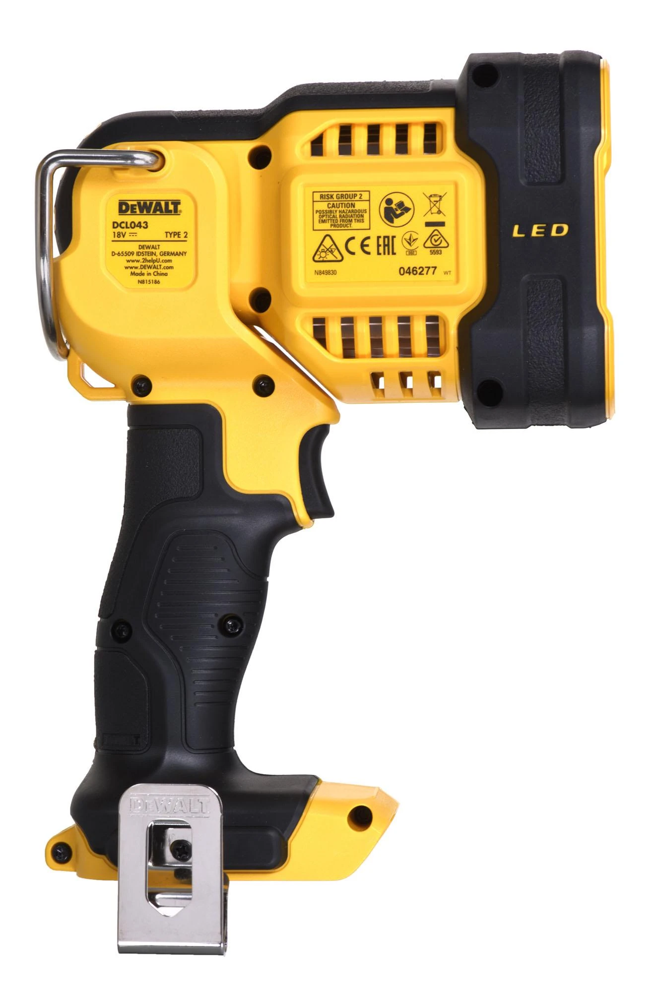 DeWalt akumuliatorinis prožektorius DCL043-XJ, 18 V, be akumuliatoriaus ir kroviklio
