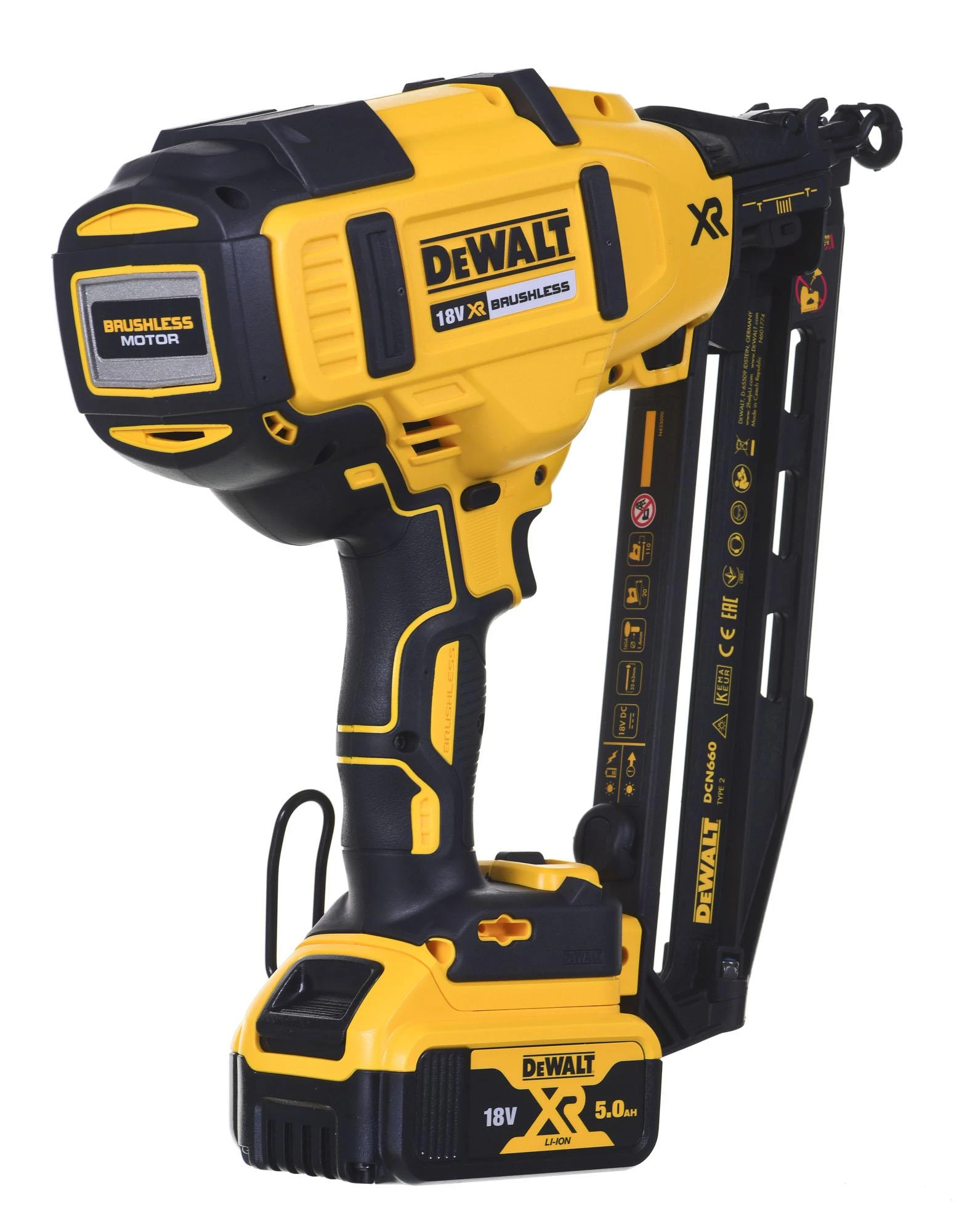 Viniakalė DeWalt DCN660P2-QW; 18 V; 2x5,0 Ah akum.