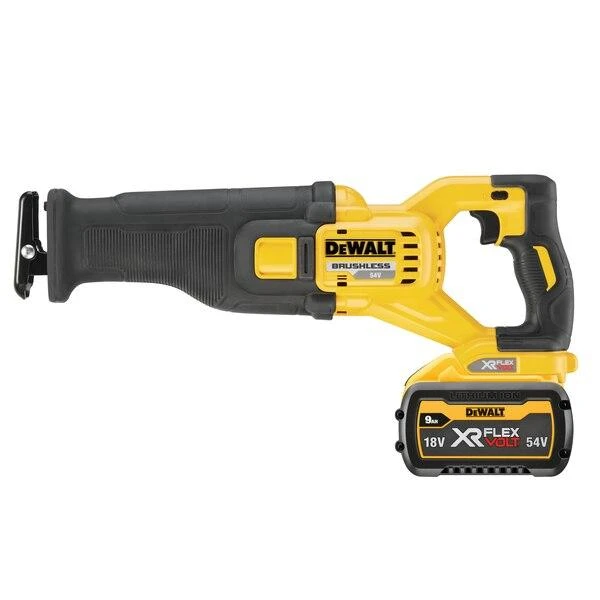 Akumuliatorinis tiesinis pjūklas DeWalt DCS389X2-QW; 54 V; 2x9,0 Ah akum.