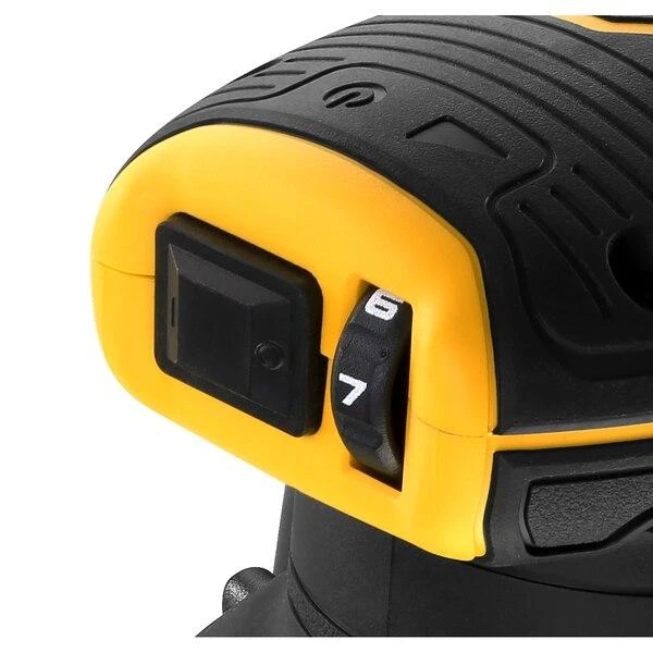 DEWALT akumuliatorinis bešepetėlinis ekscentrinis šlifuoklis DCW210P2 18V 125mm 2x5,0Ah