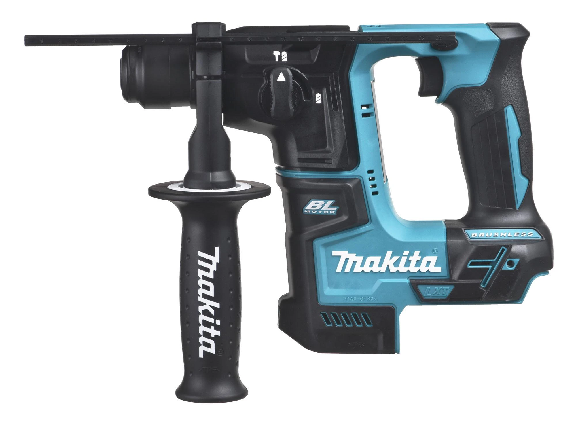 Makita DHR171Z Akumuliatorinis perforatorius, 18 V, SDS+, LED, Be akumuliatorių ir kroviklio!