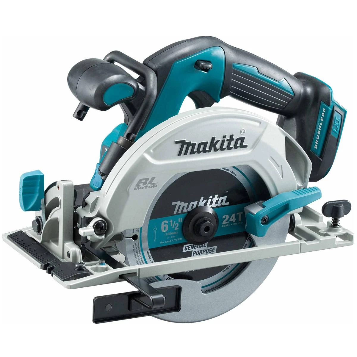 Makita DHS680Z Akumuliatorinis diskinis pjūklas, 18 V, 57 mm, ø165x20, Be akumuliatorių ir kroviklio!