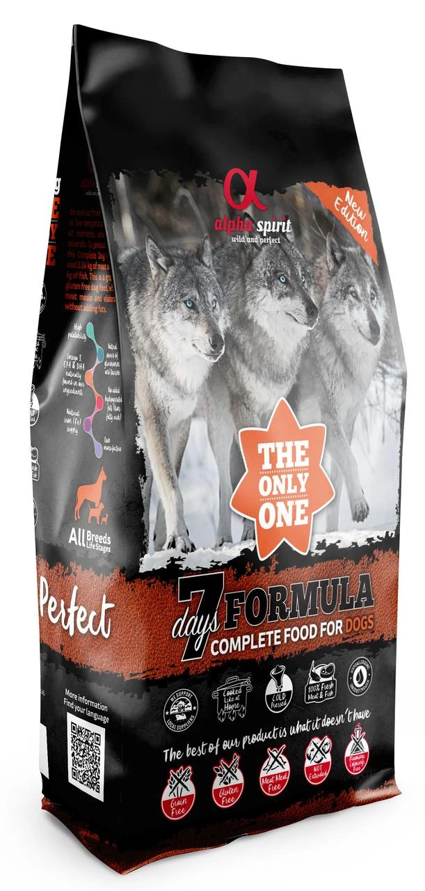 ALPHA SPIRIT 7 Days Dry Visavertis šunų maistas Week Meniu 12kg