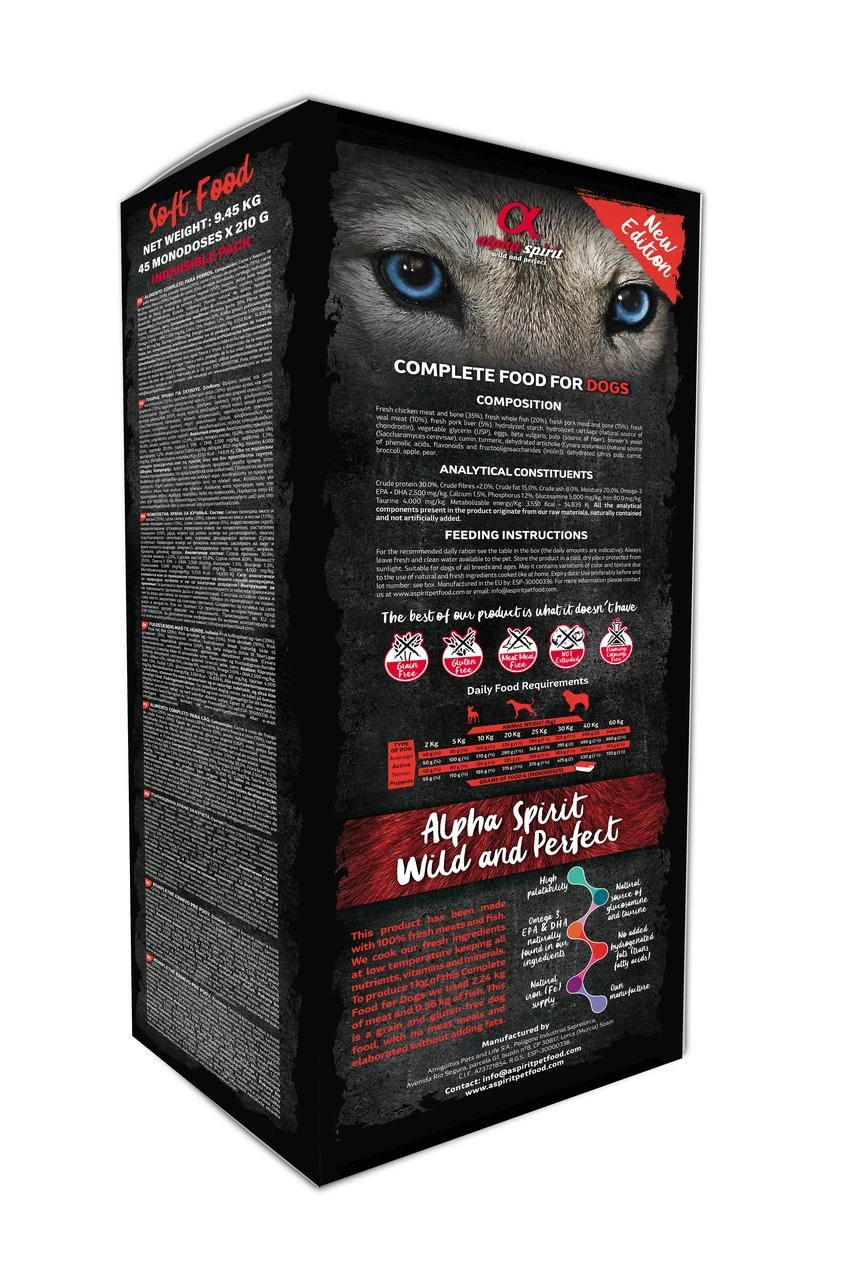 ALPHA SPIRIT PUPPIES drėgnas multi pašaras šuniukams 9kg