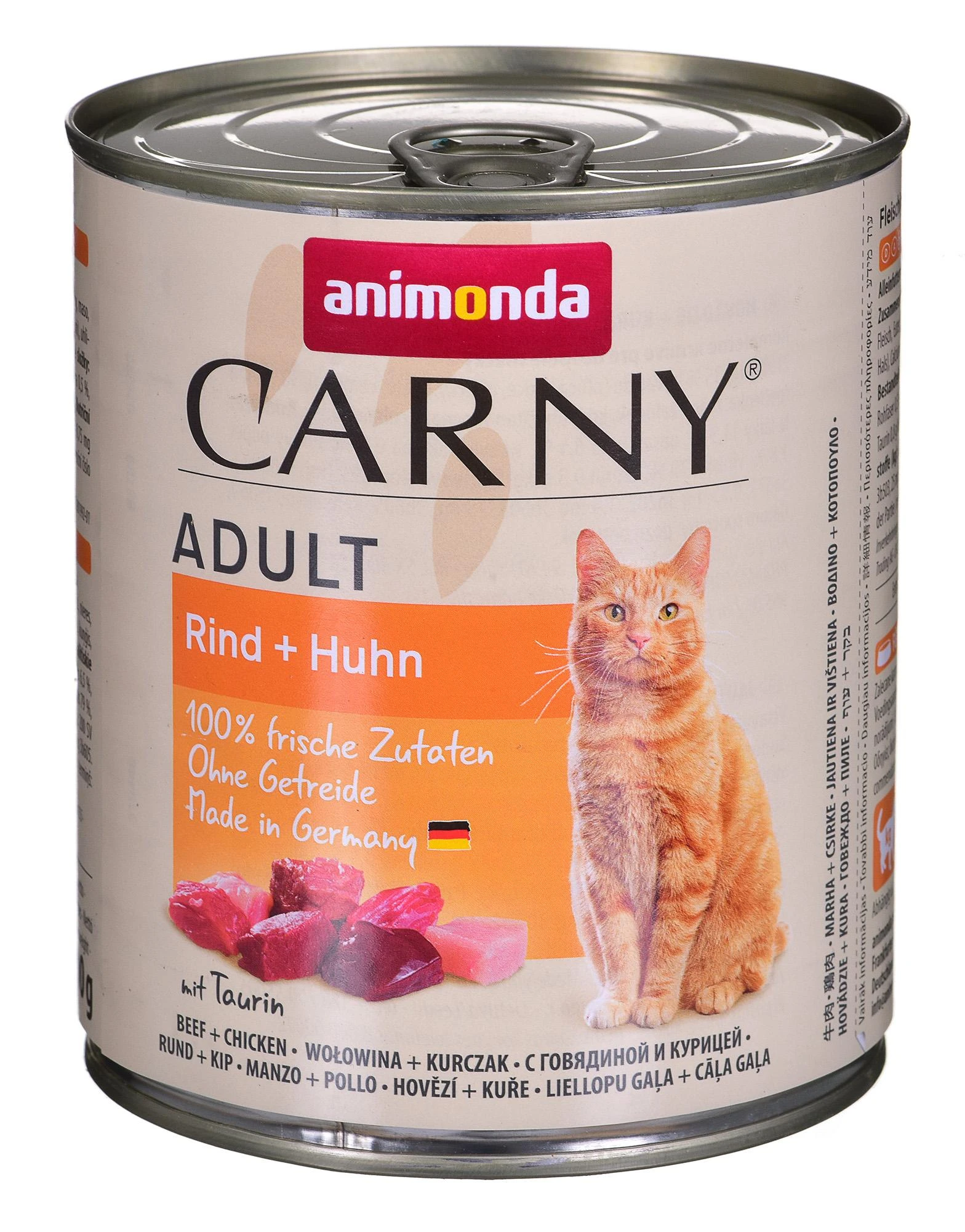 Animoda Drėgnas Kačių Maistas - Animonda Carny Suaugusiems Jautiena Su Vištiena 800g