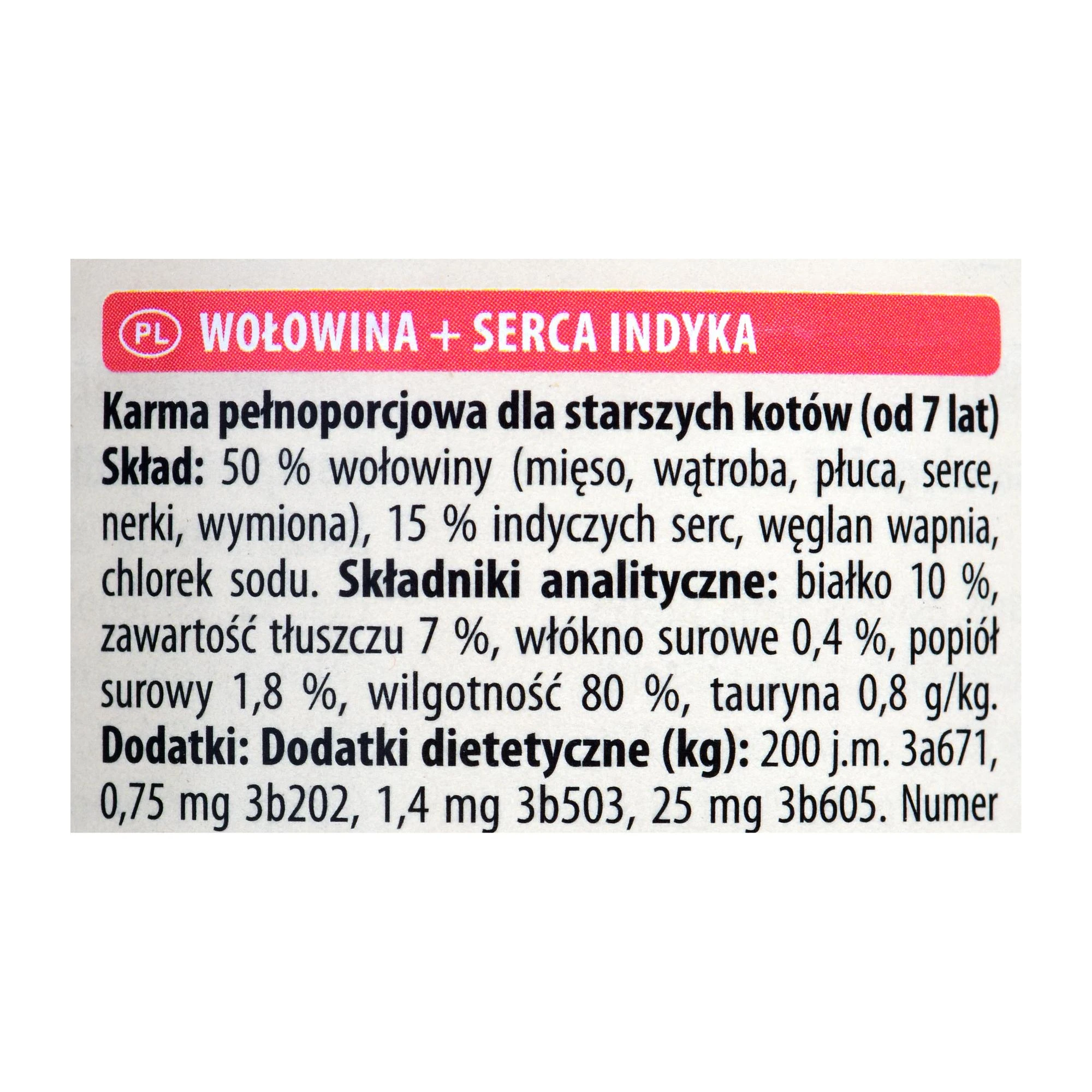 Kačių Maistas - ANIMONDA Carny Senior Jautiena ir Kalakutienos Širdelės Drėgnas 400g