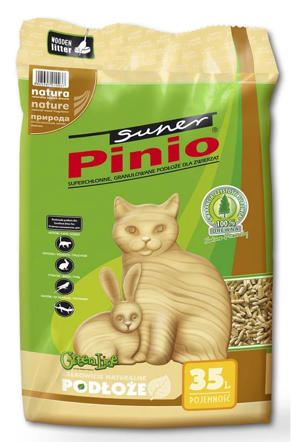 Cat žvyro Super Benek Žalioji linija Natural 35 l