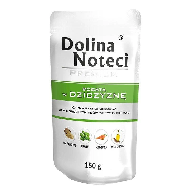 Šunų Maistas - Dolina Noteci Premium Elnienos Drėgnas Maistas Brandiems Šunims 150g