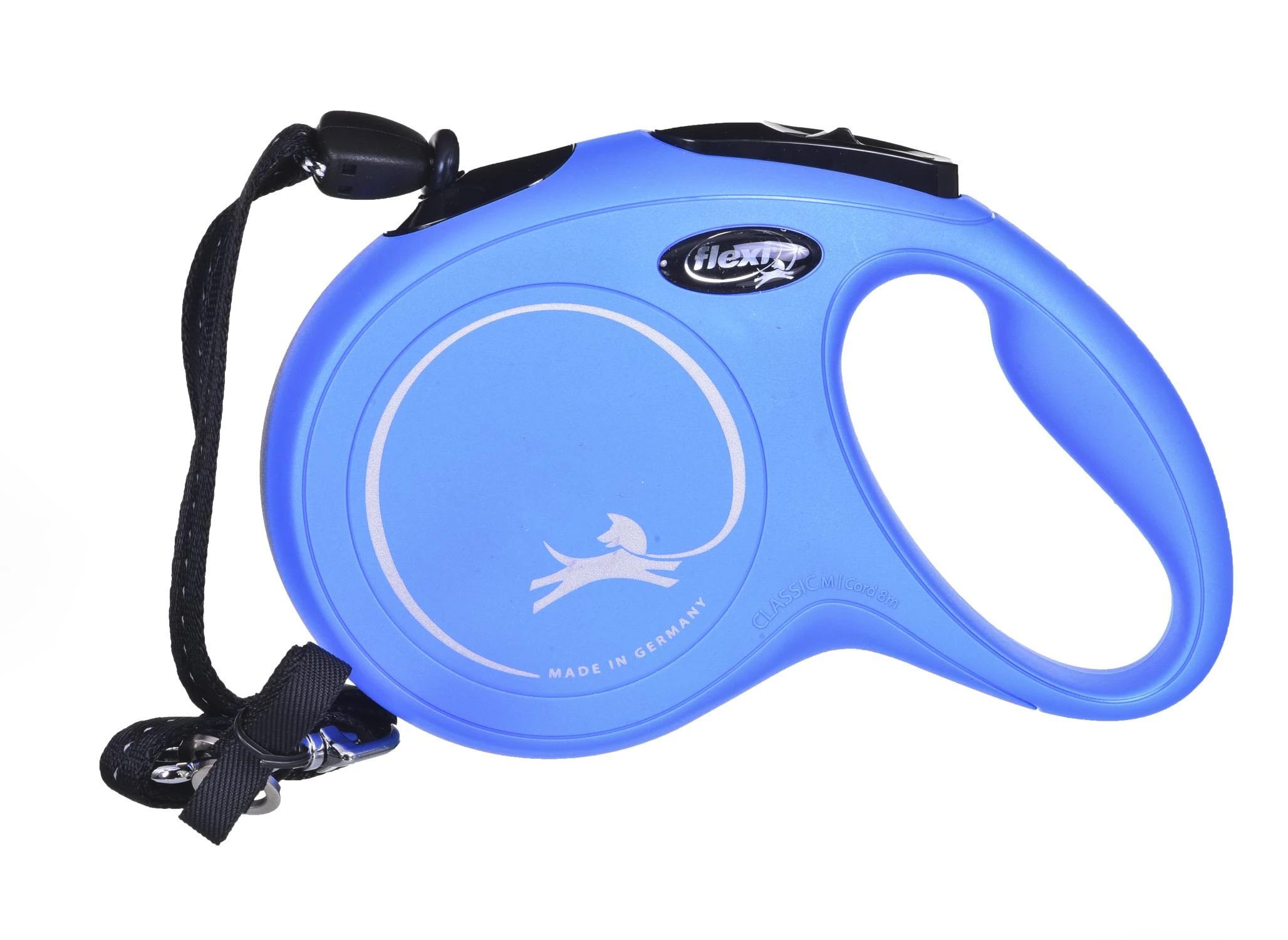 Flexi automatinis pavadėlis New Classic M, mėlynas, 8 m