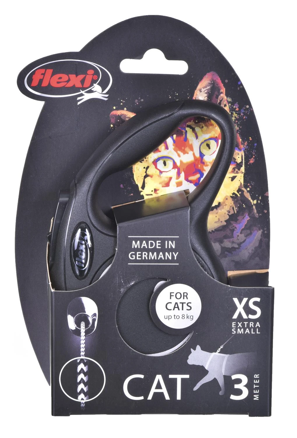 Šunų Pavadėlis - Flexi New Classic Cat XS 3 m Geltona