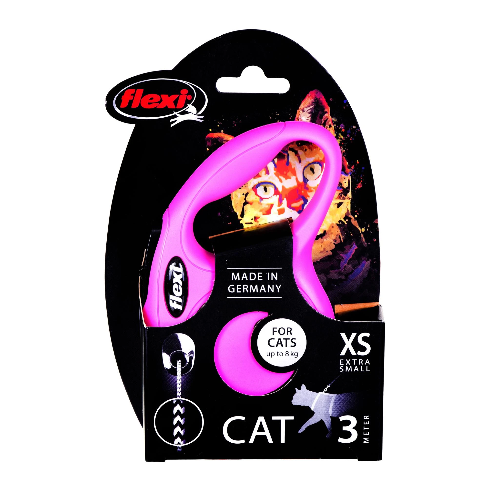 Flexi New Classic Cat XS 3 m Dog Ištraukiamas pavadėlis