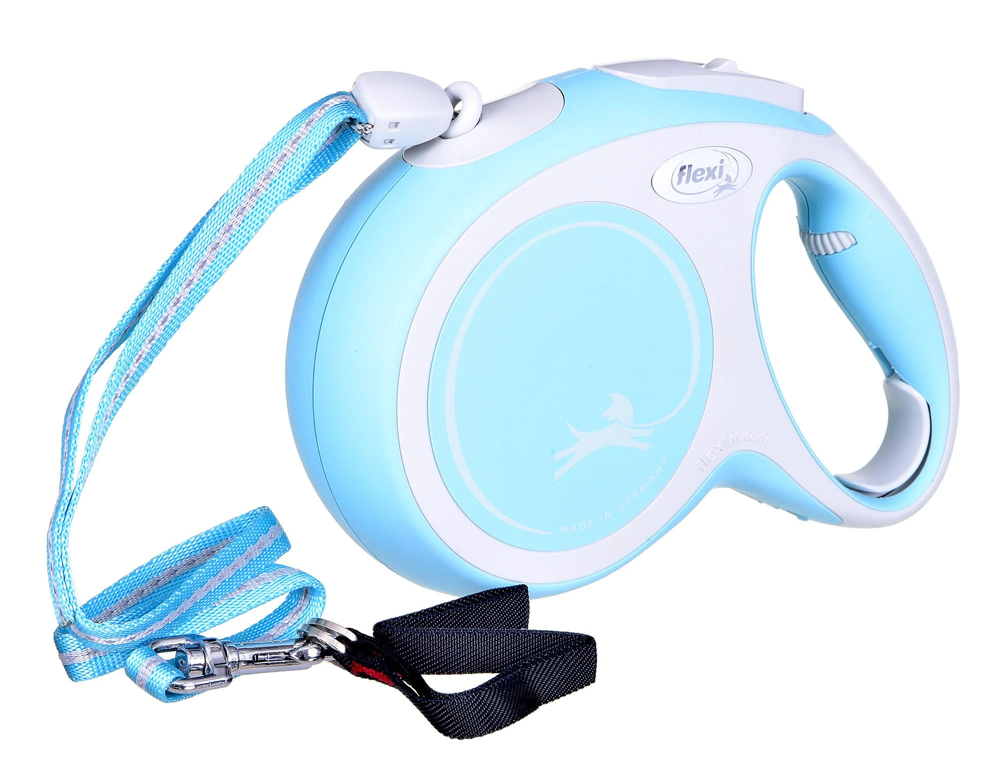 FLEXI Comfort Cord baltas/žydras pavadėlis M-8m 20kg
