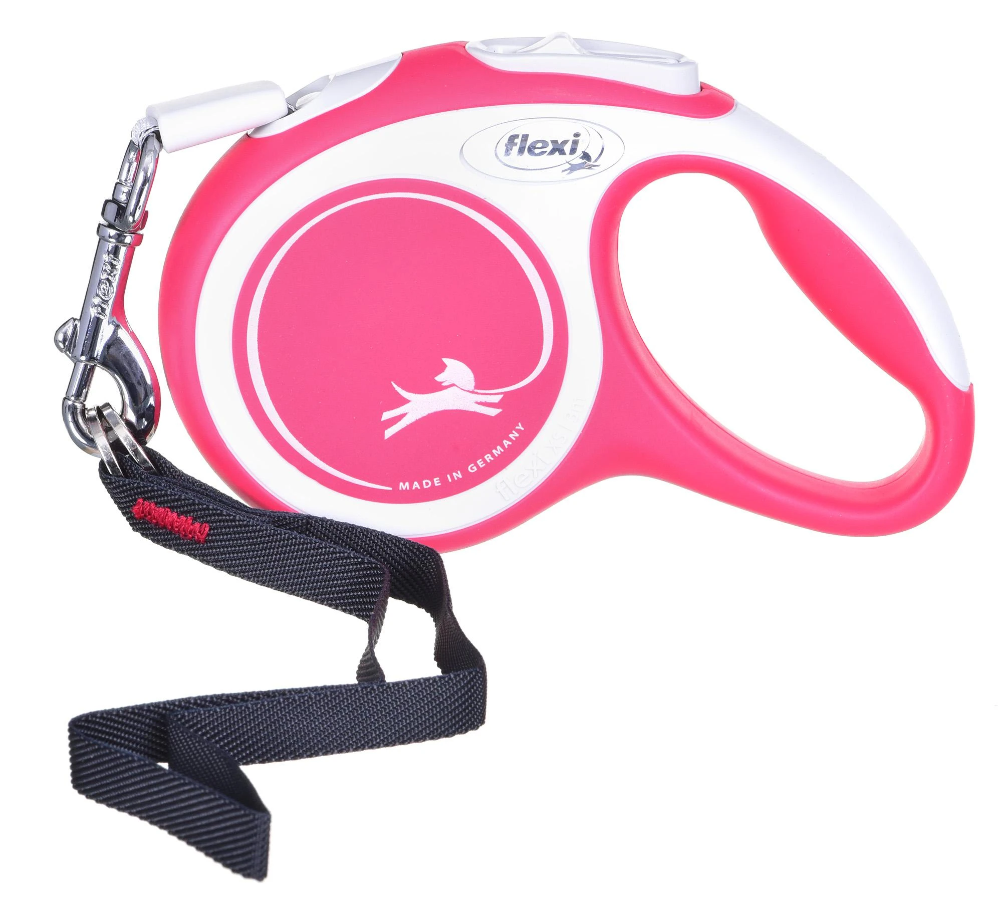 Flexi New Comfort XS pavadėlis šunims iki 12kg juostinis 3m raudonos spalvos