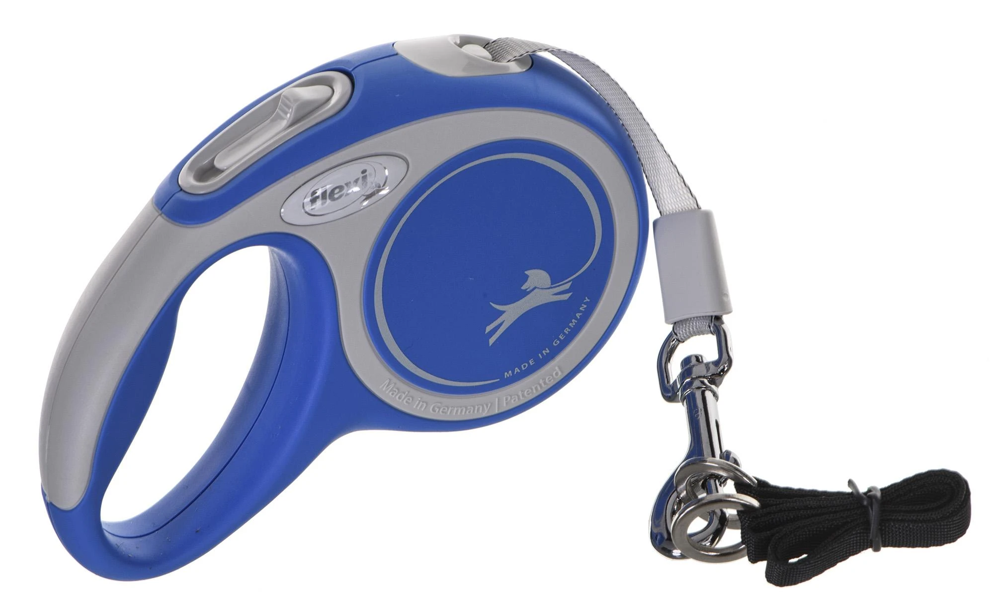 Flexi New Comfort XS pavadėlis šunims iki 12kg juostinis 3m mėlynos spalvos