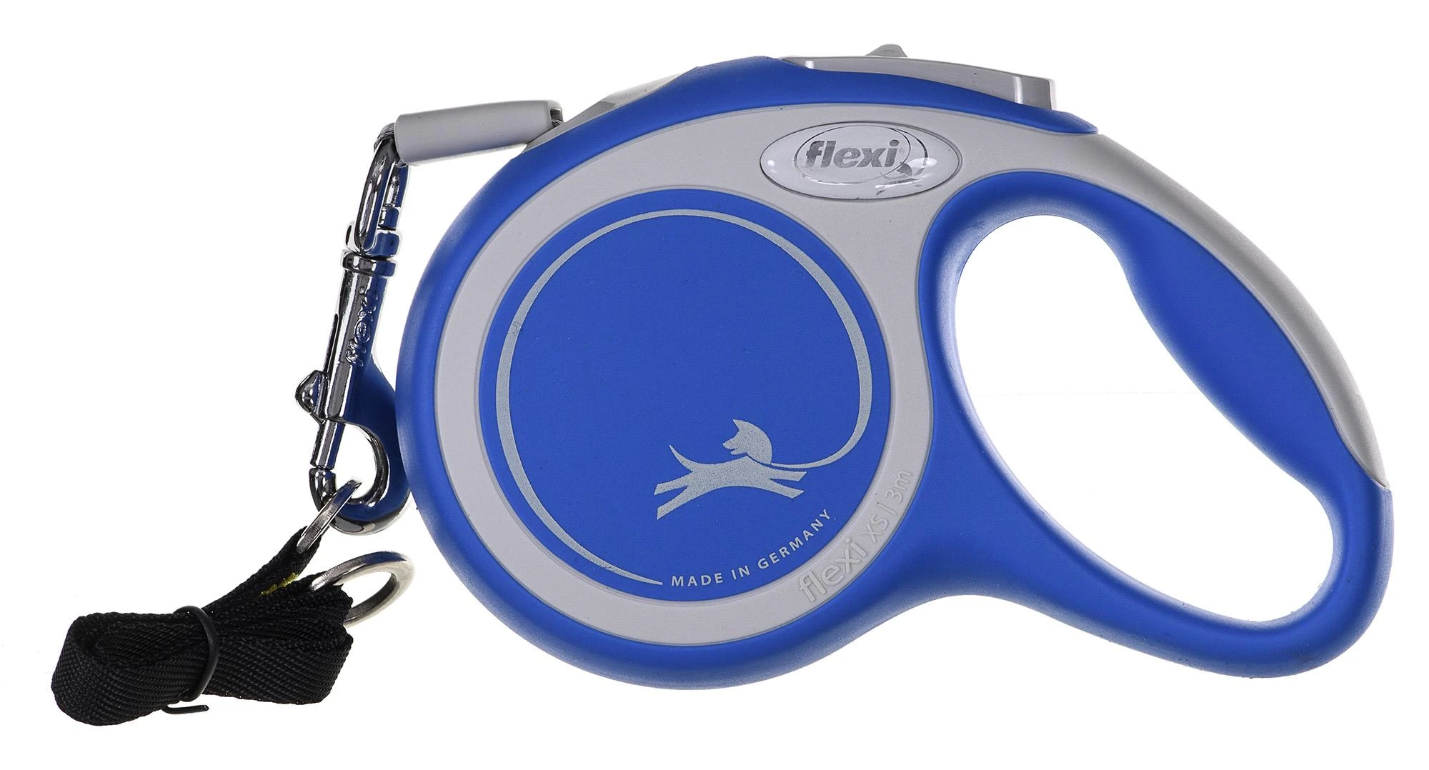Flexi New Comfort XS pavadėlis šunims iki 12kg juostinis 3m mėlynos spalvos