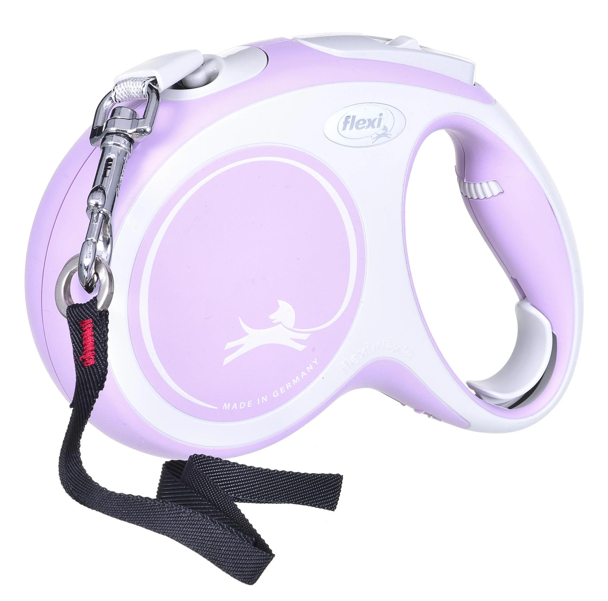 Flexi New Comfort M pavadėlis šunims iki 25kg juostinis 5m rožinės spalvos