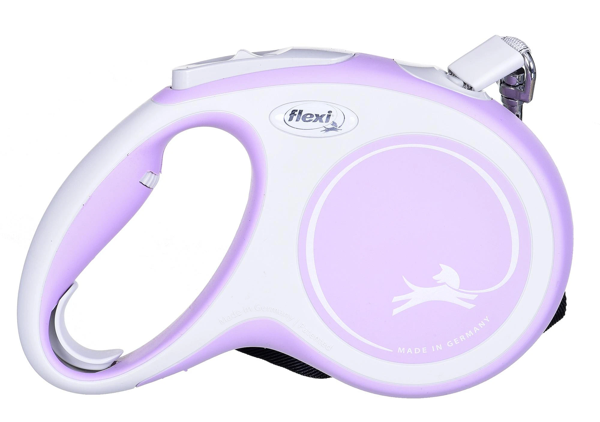 Flexi New Comfort M pavadėlis šunims iki 25kg juostinis 5m rožinės spalvos