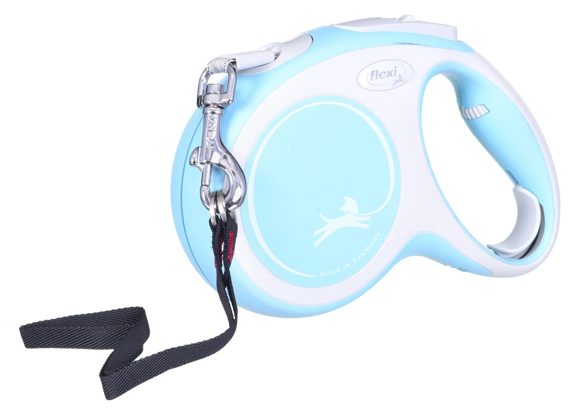 Flexi New Comfort M pavadėlis šunims iki 25kg juostinis 5m žydros spalvos