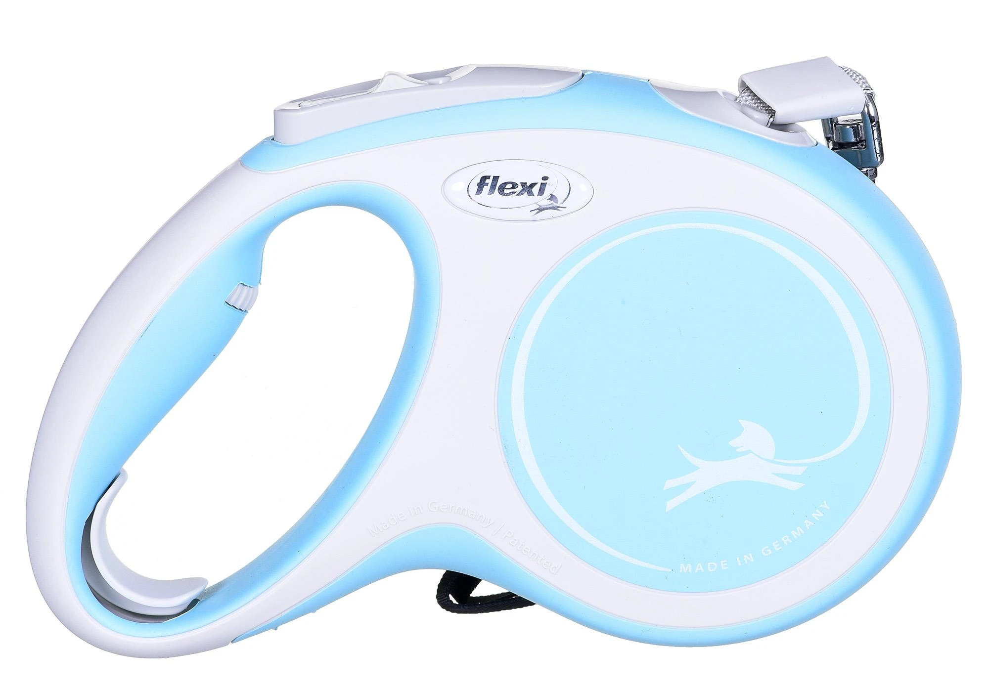 Flexi New Comfort M pavadėlis šunims iki 25kg juostinis 5m žydros spalvos