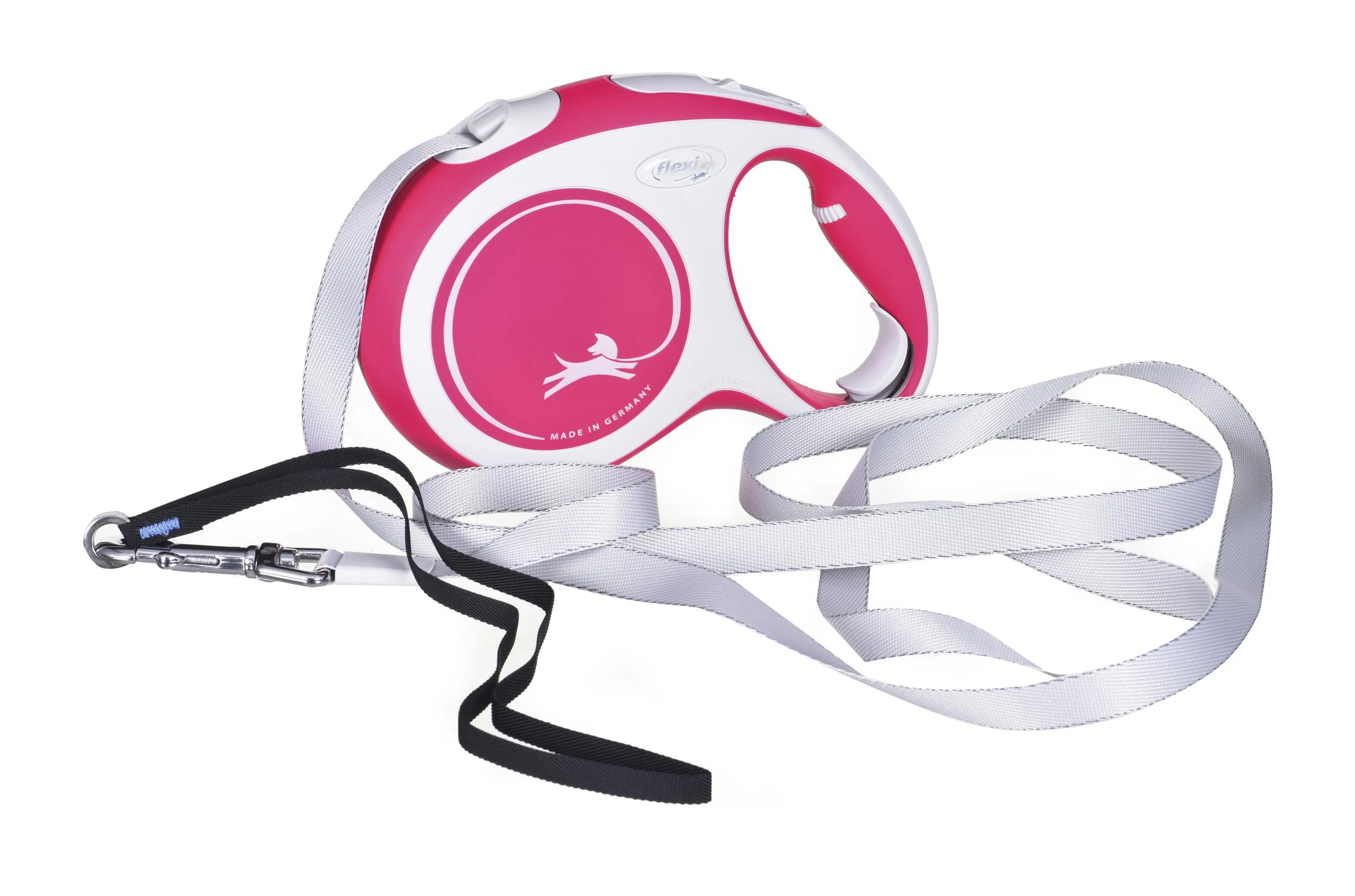 Flexi New Comfort L pavadėlis šunims iki 60kg juostinis 5m juodos spalvos